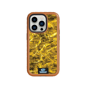 Mossy Oak Fortitude Series for Apple iPhone 14 Pro Max - Agua Yellowfin - Custom Case - PumpkinSpice - cellhelmet