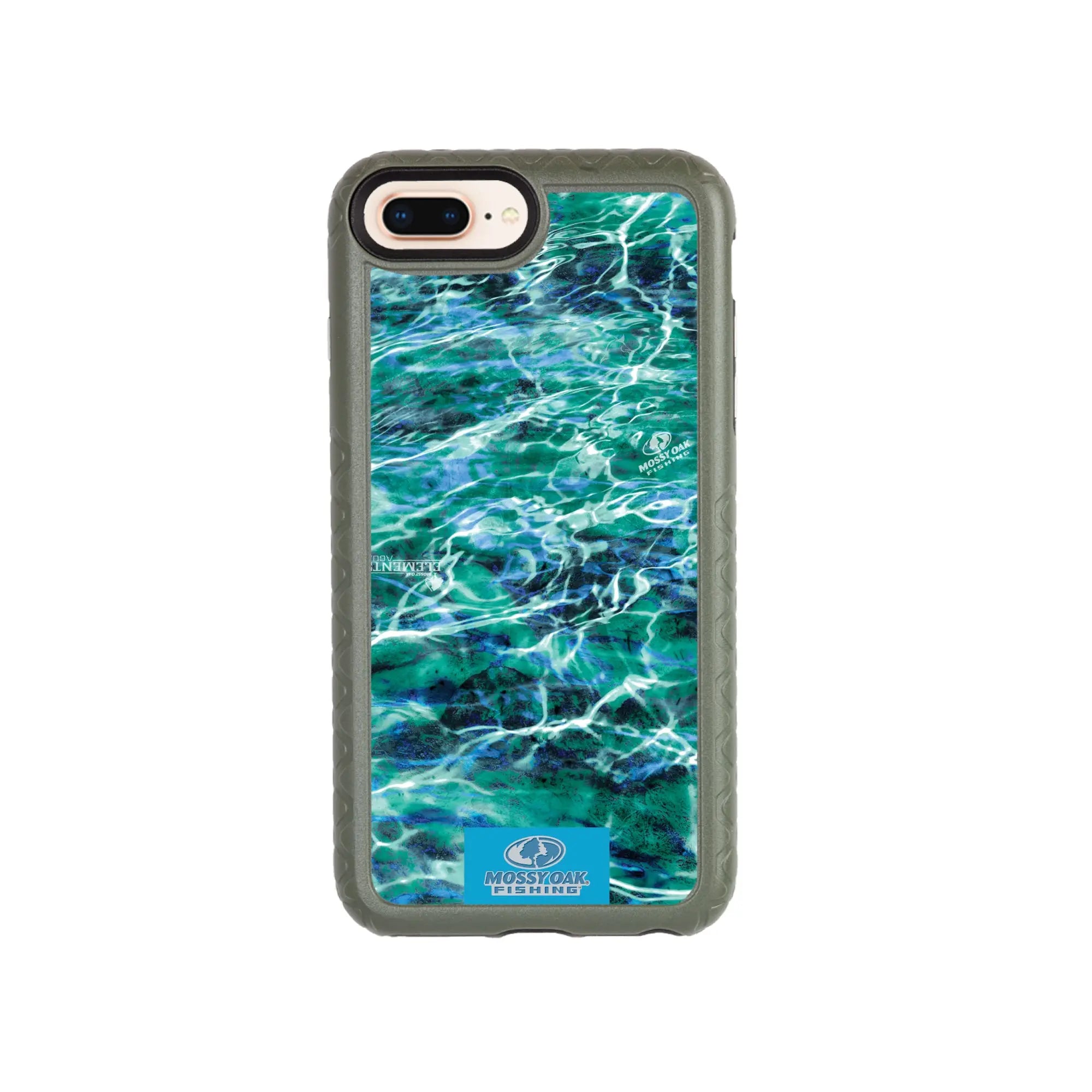 Mossy Oak Fortitude Series for Apple iPhone 6/7/8 Plus - Agua Seafoam - Custom Case - OliveDrabGreen - cellhelmet