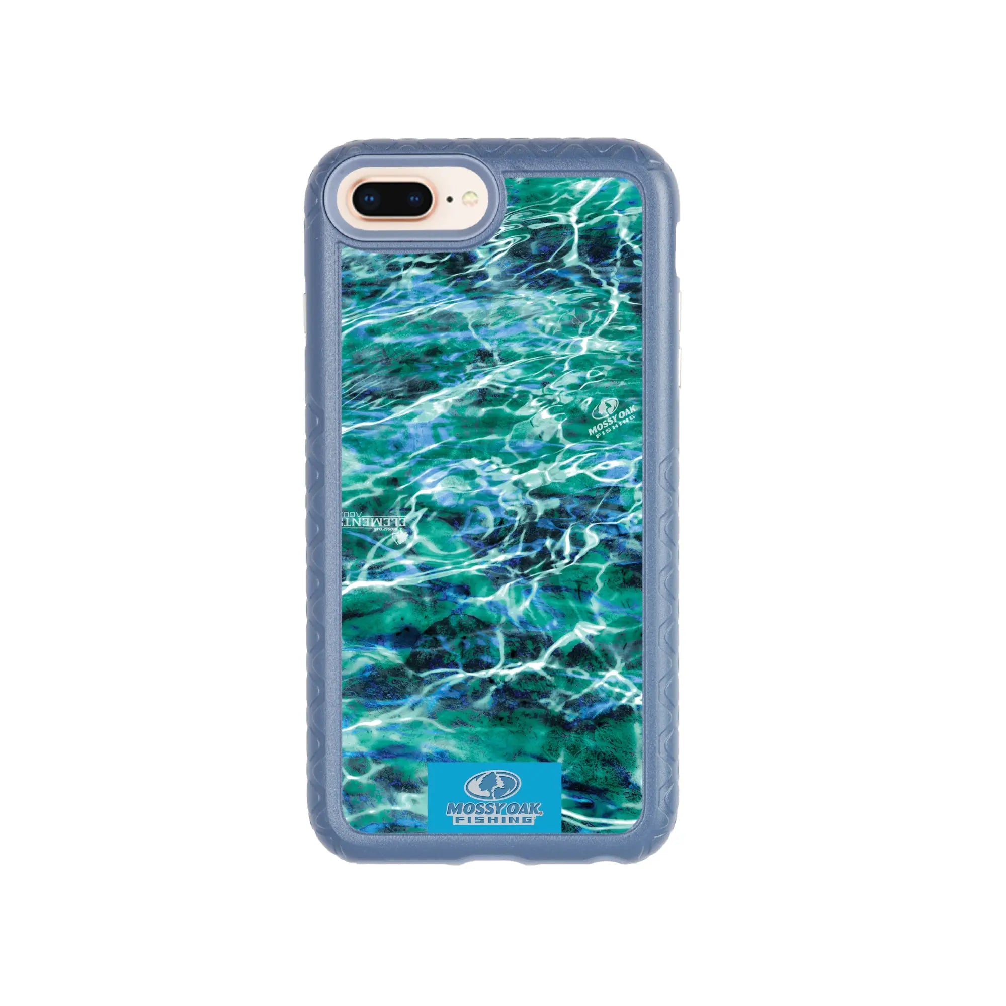 Mossy Oak Fortitude Series for Apple iPhone 6/7/8 Plus - Agua Seafoam - Custom Case - SlateBlue - cellhelmet