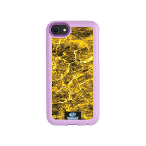Mossy Oak Fortitude Series for Apple iPhone SE2 / SE3 / 6 / 7 / 8 - Agua Yellowfin - Custom Case - LilacBlossomPurple - cellhelmet
