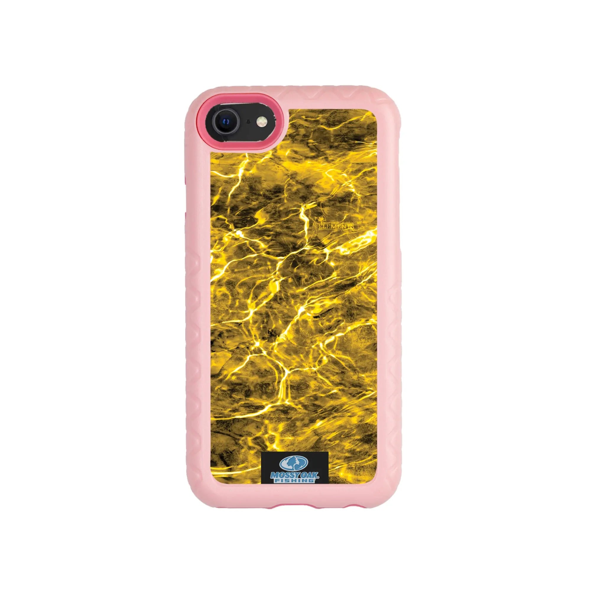 Mossy Oak Fortitude Series for Apple iPhone SE2 / SE3 / 6 / 7 / 8 - Agua Yellowfin - Custom Case - PinkMagnolia - cellhelmet