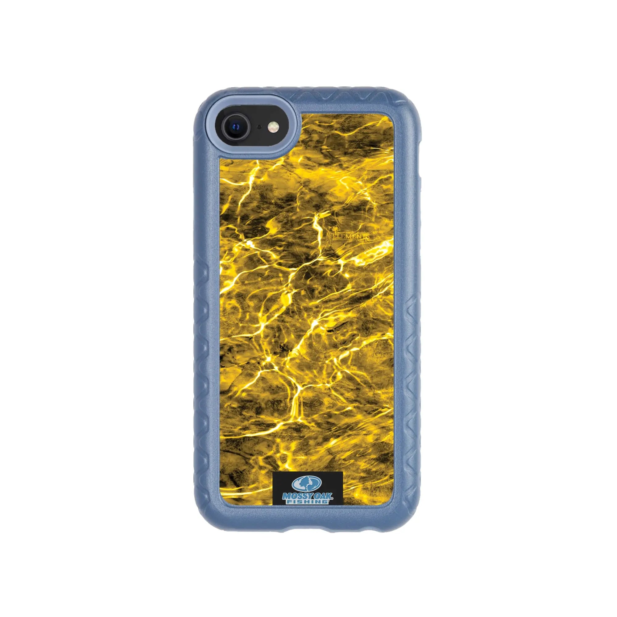 Mossy Oak Fortitude Series for Apple iPhone SE2 / SE3 / 6 / 7 / 8 - Agua Yellowfin - Custom Case - SlateBlue - cellhelmet