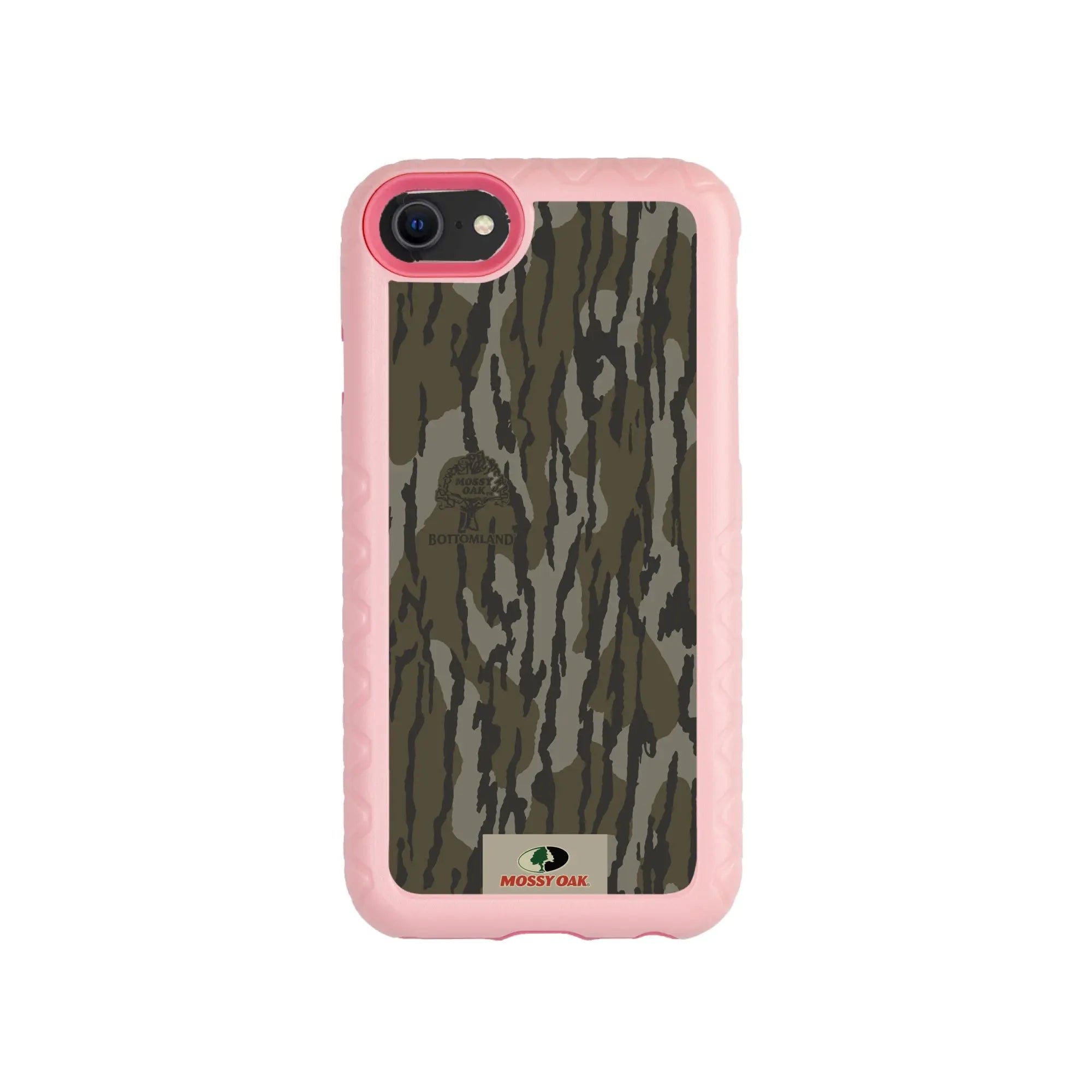 Mossy Oak Fortitude Series for Apple iPhone SE2 / SE3 / 6 / 7 / 8 - Bottomland Orig - Custom Case - PinkMagnolia - cellhelmet