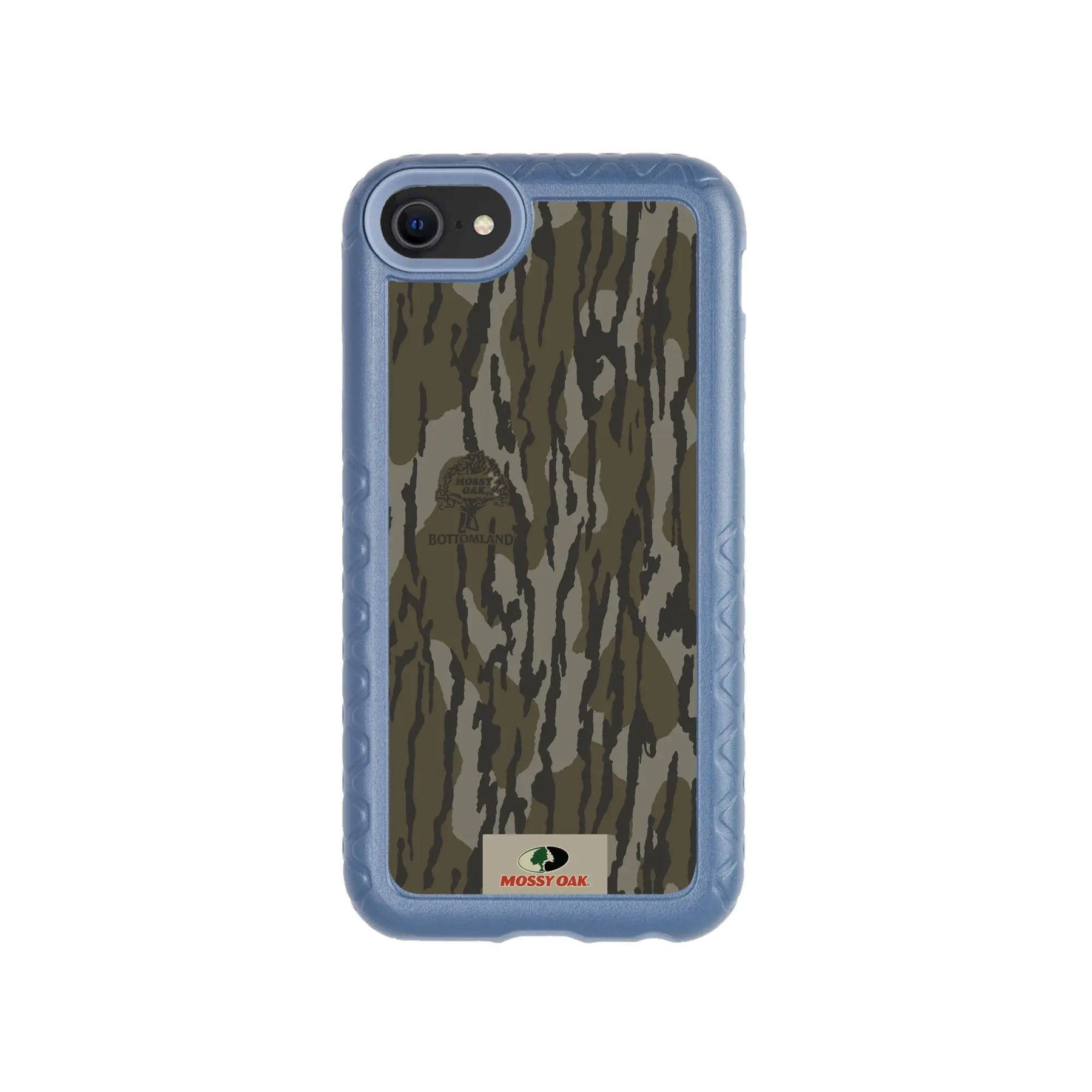Mossy Oak Fortitude Series for Apple iPhone SE2 / SE3 / 6 / 7 / 8 - Bottomland Orig - Custom Case - SlateBlue - cellhelmet