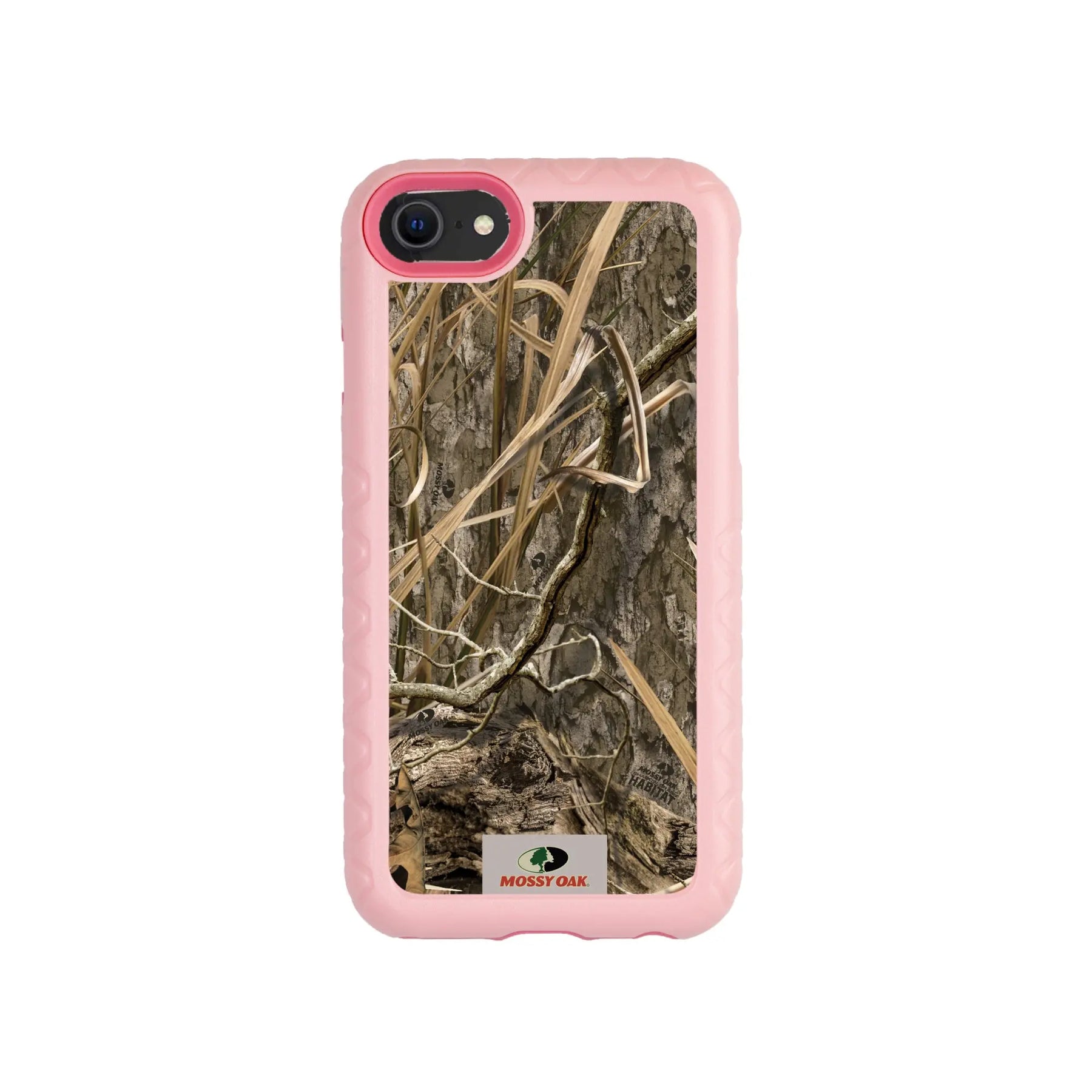 Mossy Oak Fortitude Series for Apple iPhone SE2 / SE3 / 6 / 7 / 8 - Shadow Grass - Custom Case - PinkMagnolia - cellhelmet