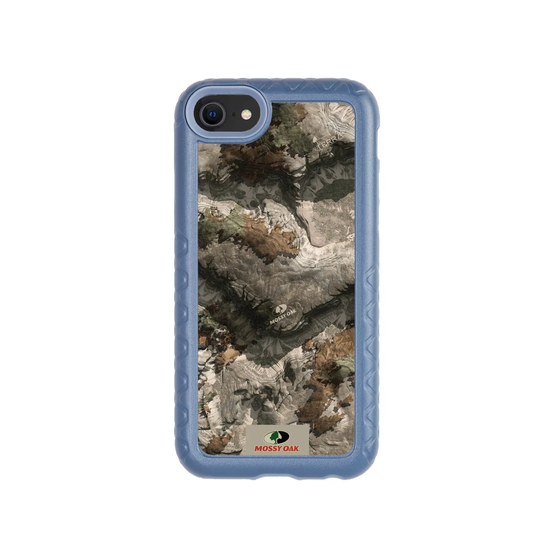 Mossy Oak Fortitude Series for Apple iPhone SE2 / SE3 / 6 / 7 / 8 - Terra Gila - Custom Case - SlateBlue - cellhelmet