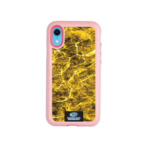 Mossy Oak Fortitude Series for Apple iPhone XR - Agua Yellowfin - Custom Case - PinkMagnolia - cellhelmet