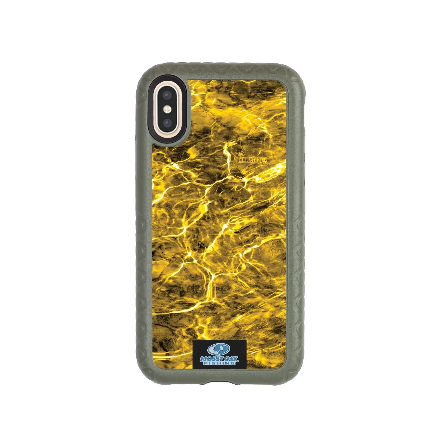 Mossy Oak Fortitude Series for Apple iPhone XS Max - Agua Yellowfin - Custom Case - OliveDrabGreen - cellhelmet