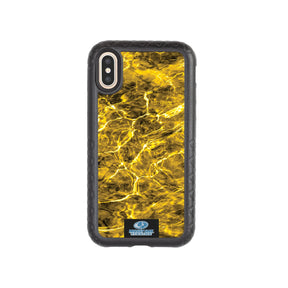 Mossy Oak Fortitude Series for Apple iPhone XS Max - Agua Yellowfin - Custom Case - OnyxBlack - cellhelmet