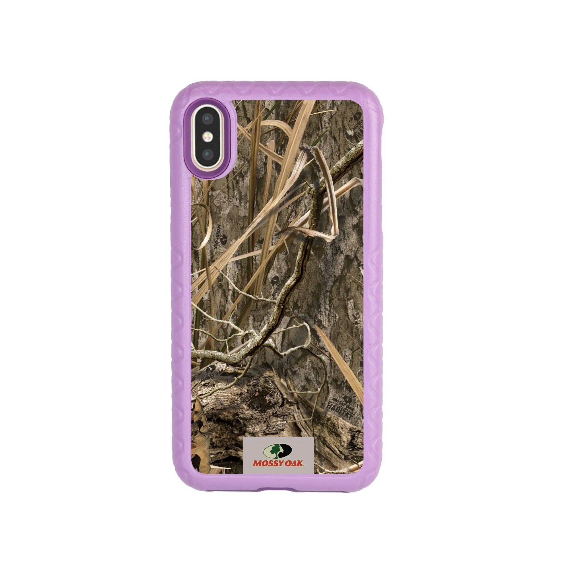 Mossy Oak Fortitude Series for Apple iPhone XS Max - Shadow Grass - Custom Case - LilacBlossomPurple - cellhelmet