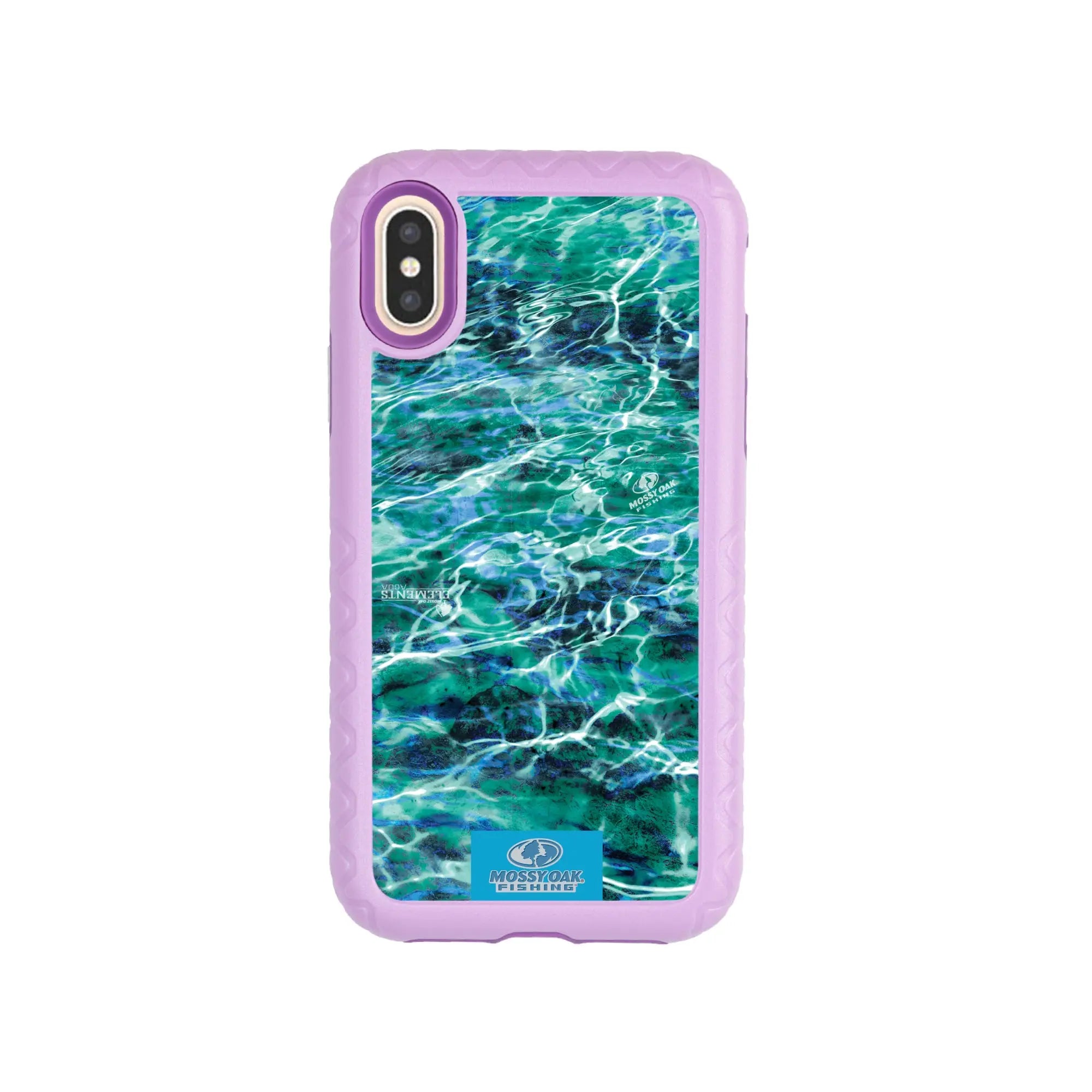 Mossy Oak Fortitude Series for Apple iPhone XS/X - Agua Seafoam - Custom Case - LilacBlossomPurple - cellhelmet