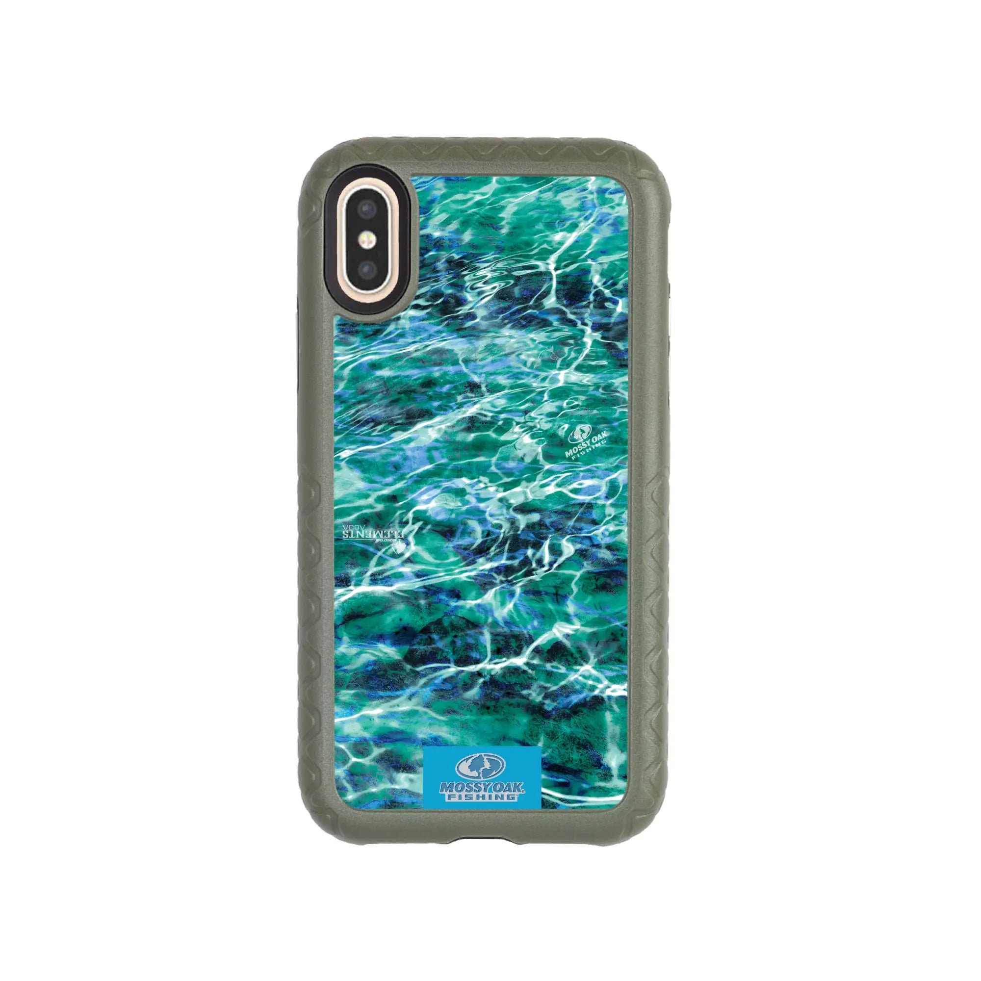 Mossy Oak Fortitude Series for Apple iPhone XS/X - Agua Seafoam - Custom Case - OliveDrabGreen - cellhelmet