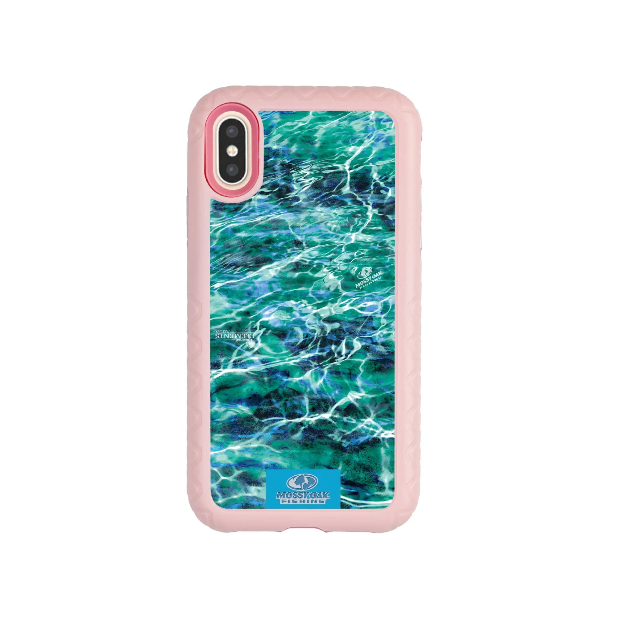 Mossy Oak Fortitude Series for Apple iPhone XS/X - Agua Seafoam - Custom Case - PinkMagnolia - cellhelmet