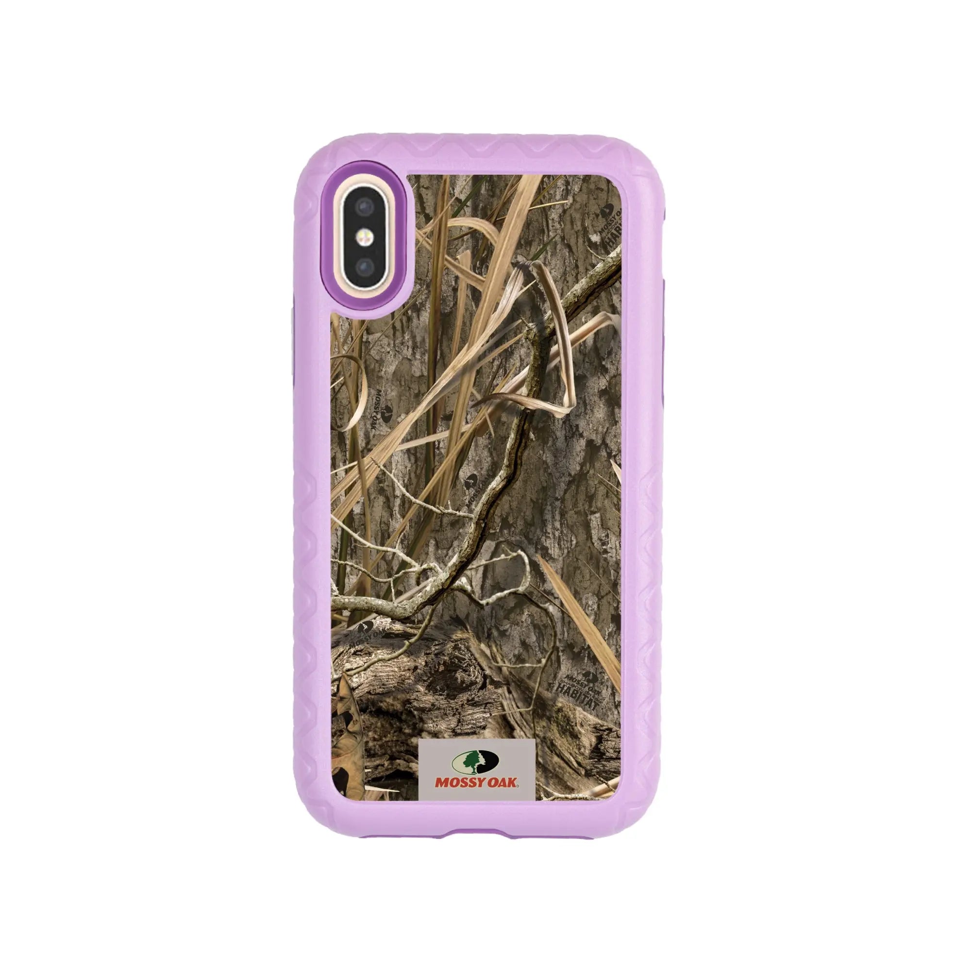 Mossy Oak Fortitude Series for Apple iPhone XS/X - Shadow Grass - Custom Case - LilacBlossomPurple - cellhelmet