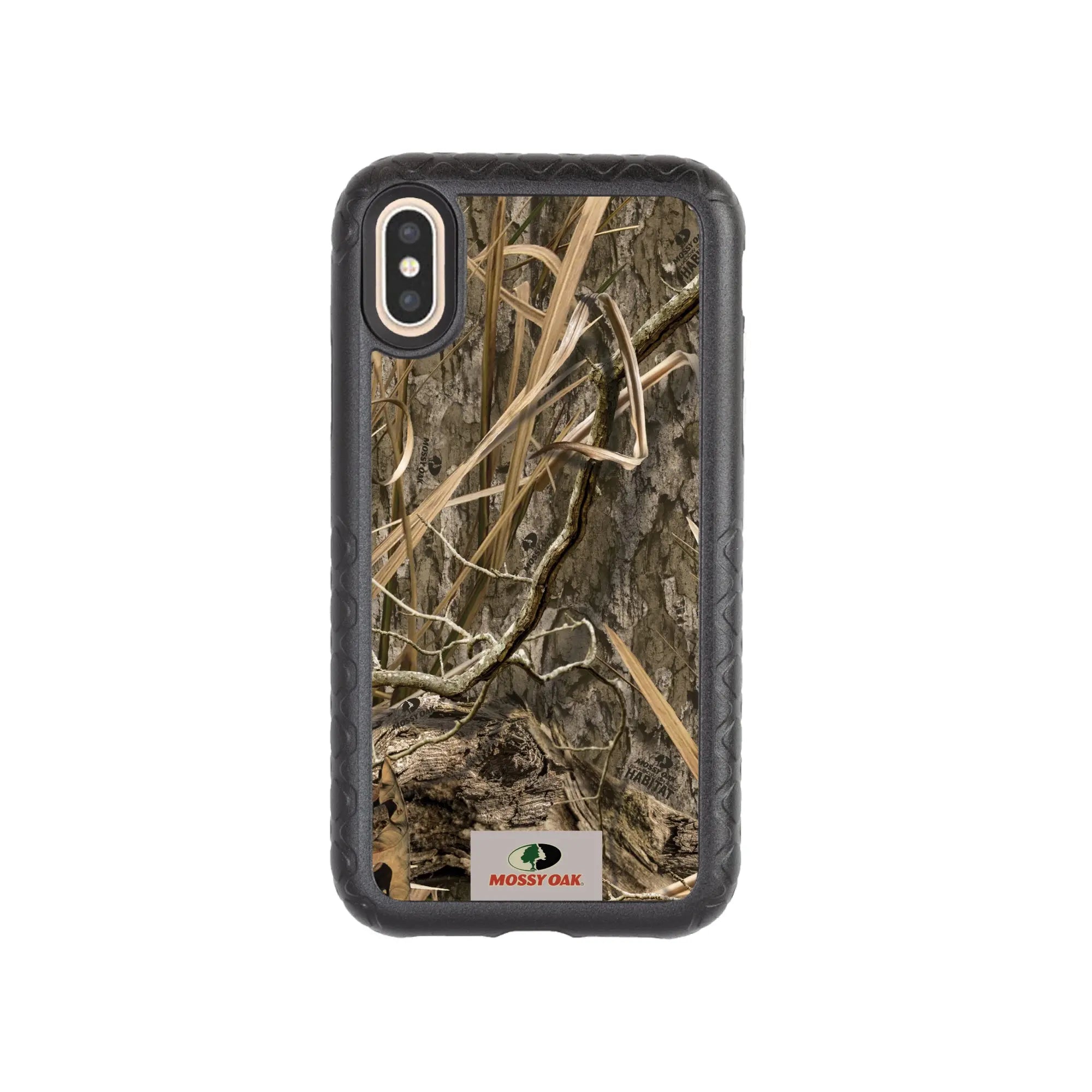 Mossy Oak Fortitude Series for Apple iPhone XS/X - Shadow Grass - Custom Case - OnyxBlack - cellhelmet