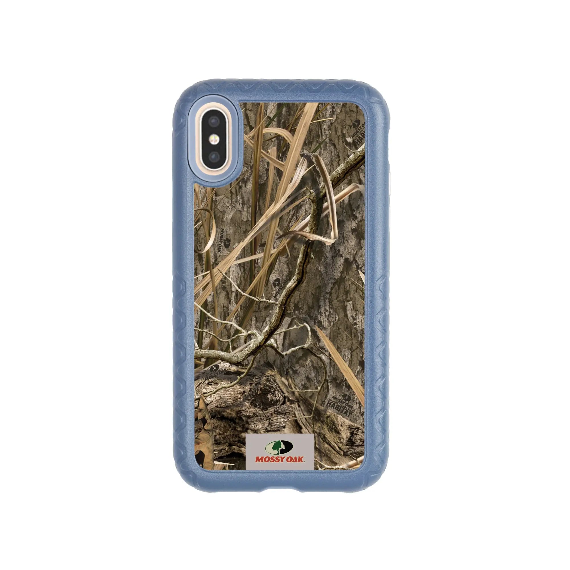 Mossy Oak Fortitude Series for Apple iPhone XS/X - Shadow Grass - Custom Case - SlateBlue - cellhelmet