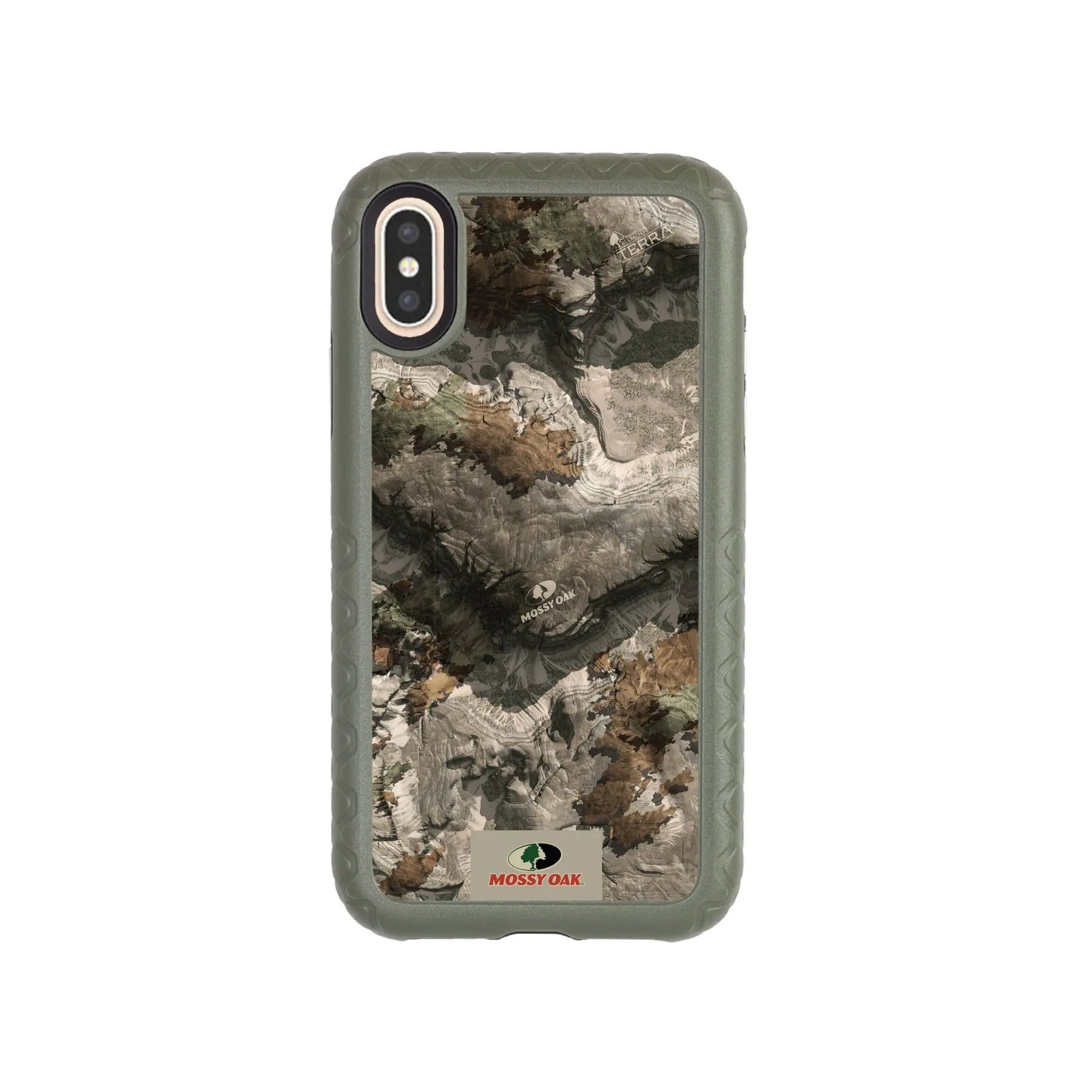 Mossy Oak Fortitude Series for Apple iPhone XS/X - Terra Gila - Custom Case - OliveDrabGreen - cellhelmet