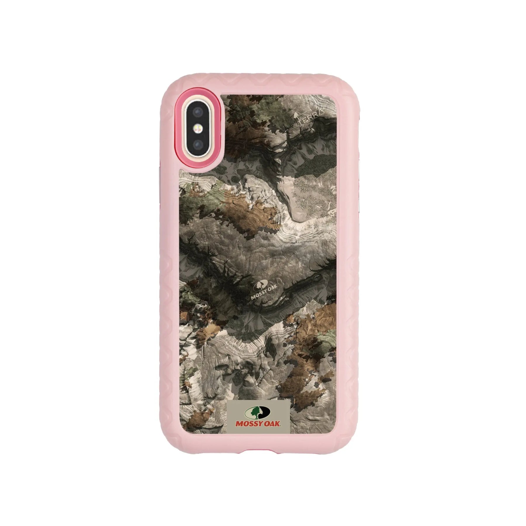 Mossy Oak Fortitude Series for Apple iPhone XS/X - Terra Gila - Custom Case - PinkMagnolia - cellhelmet