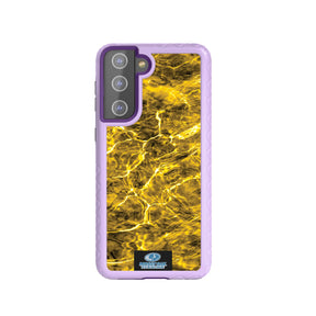 Mossy Oak Fortitude Series for Samsung Galaxy S21 5G - Agua Yellowfin - Custom Case - LilacBlossomPurple - cellhelmet