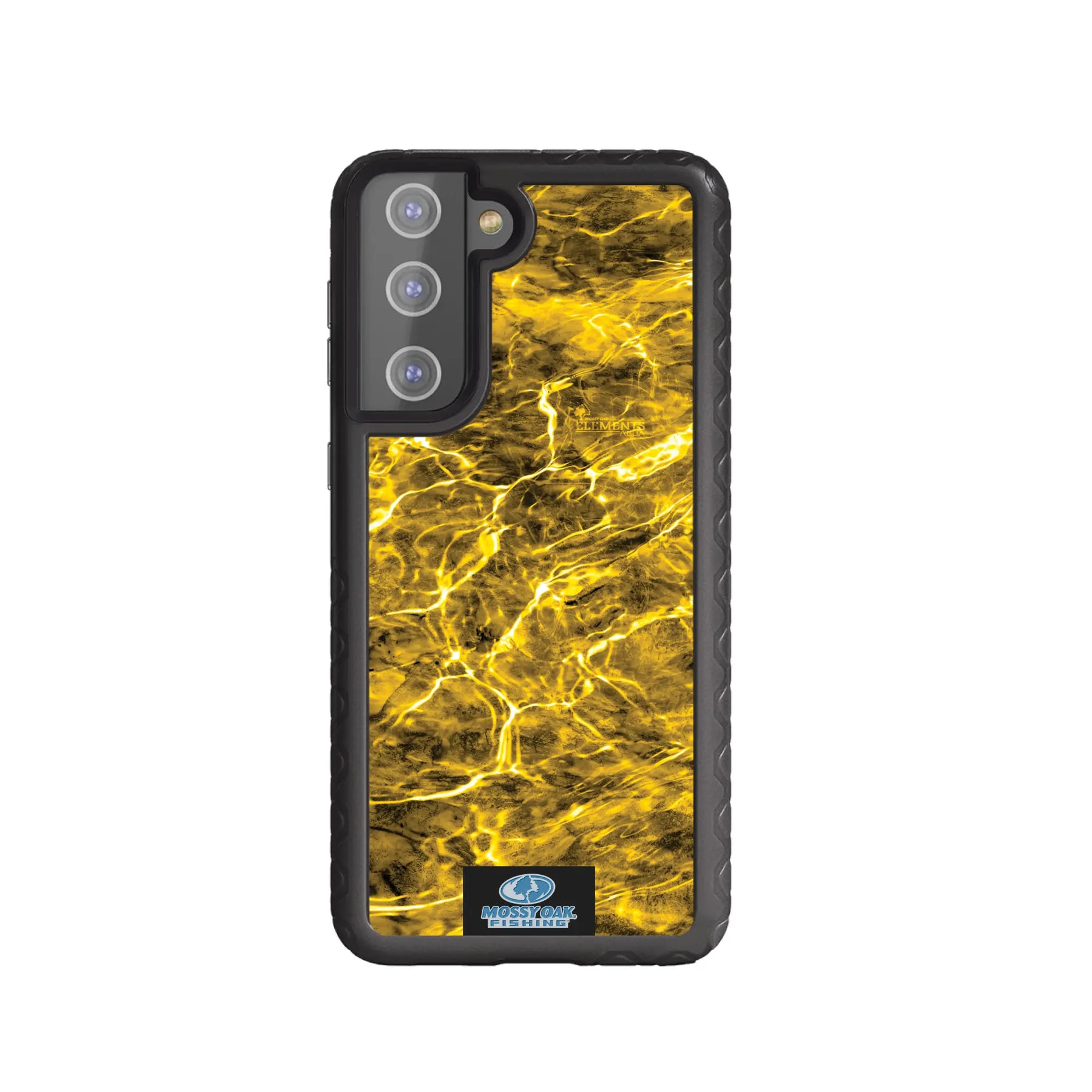 Mossy Oak Fortitude Series for Samsung Galaxy S21 5G - Agua Yellowfin - Custom Case - OnyxBlack - cellhelmet