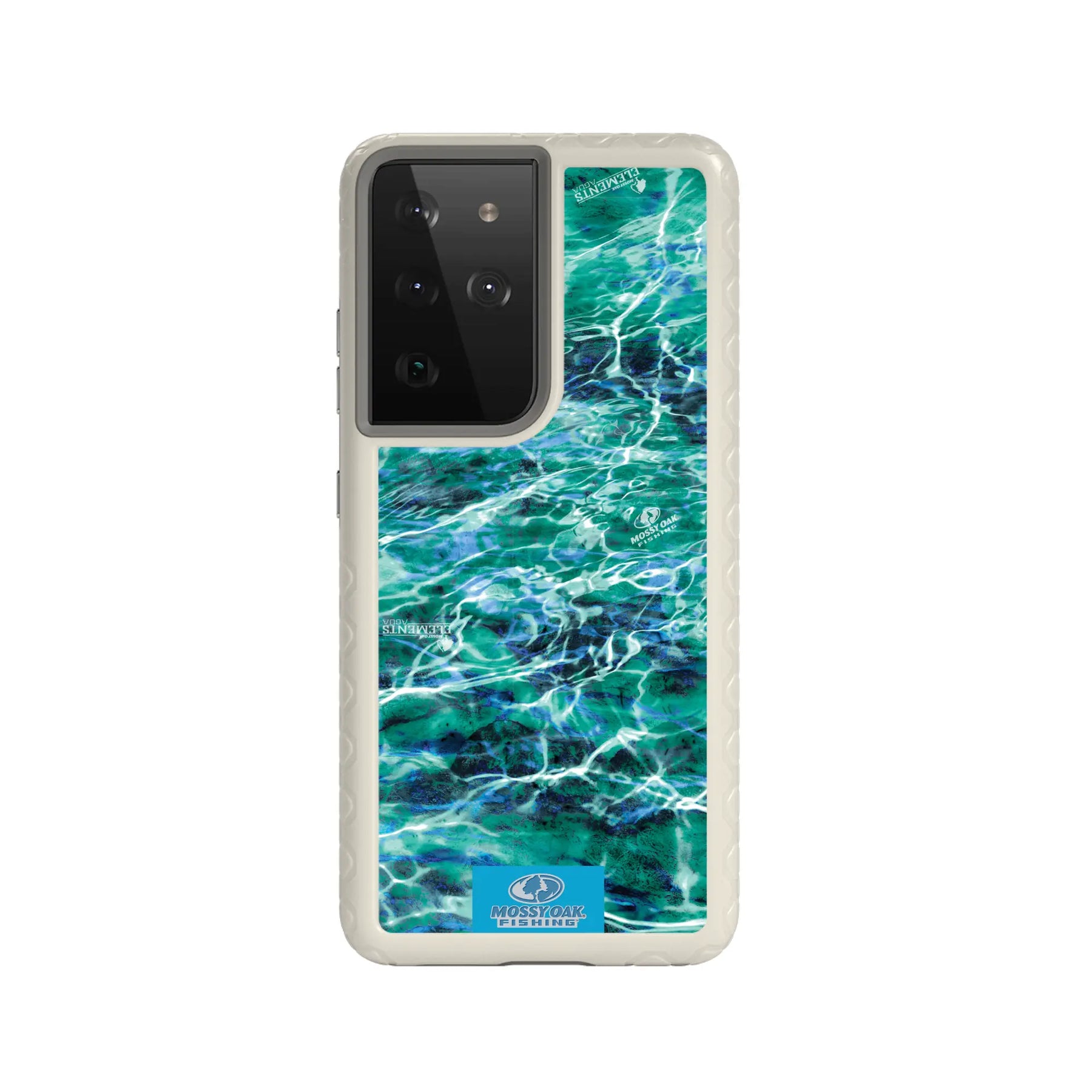 Mossy Oak Fortitude Series for Samsung Galaxy S21 Ultra 5G - Agua Seafoam - Custom Case - Gray - cellhelmet