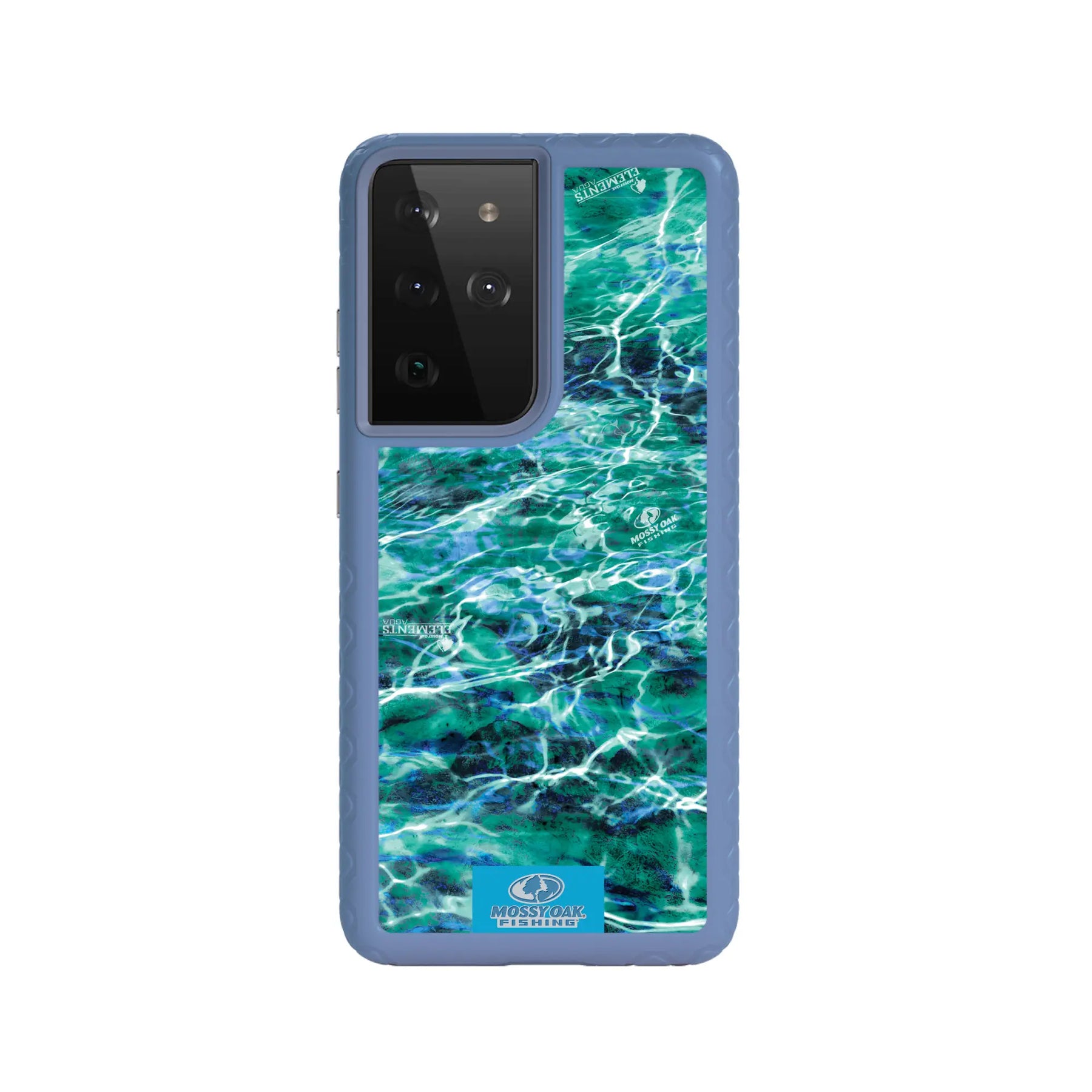 Mossy Oak Fortitude Series for Samsung Galaxy S21 Ultra 5G - Agua Seafoam - Custom Case - SlateBlue - cellhelmet