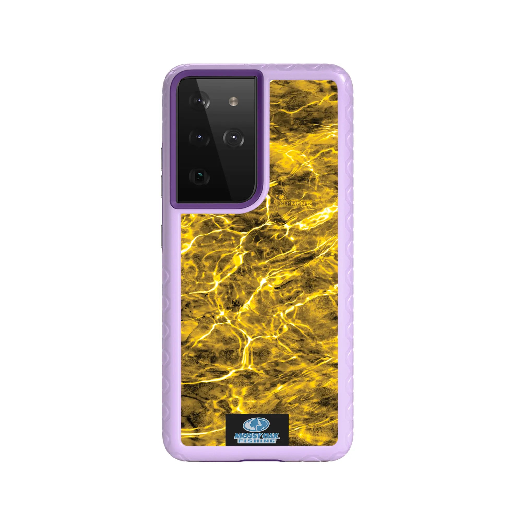 Mossy Oak Fortitude Series for Samsung Galaxy S21 Ultra 5G - Agua Yellowfin - Custom Case - LilacBlossomPurple - cellhelmet