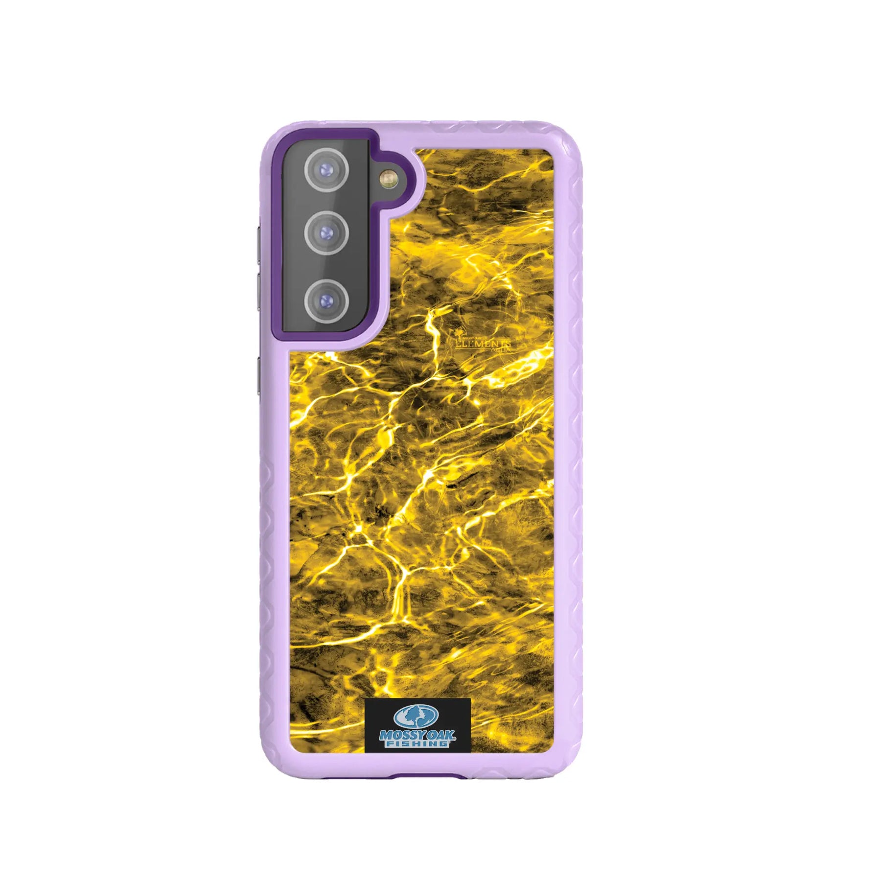Mossy Oak Fortitude Series for Samsung Galaxy S21+ 5G - Agua Yellowfin - Custom Case - LilacBlossomPurple - cellhelmet