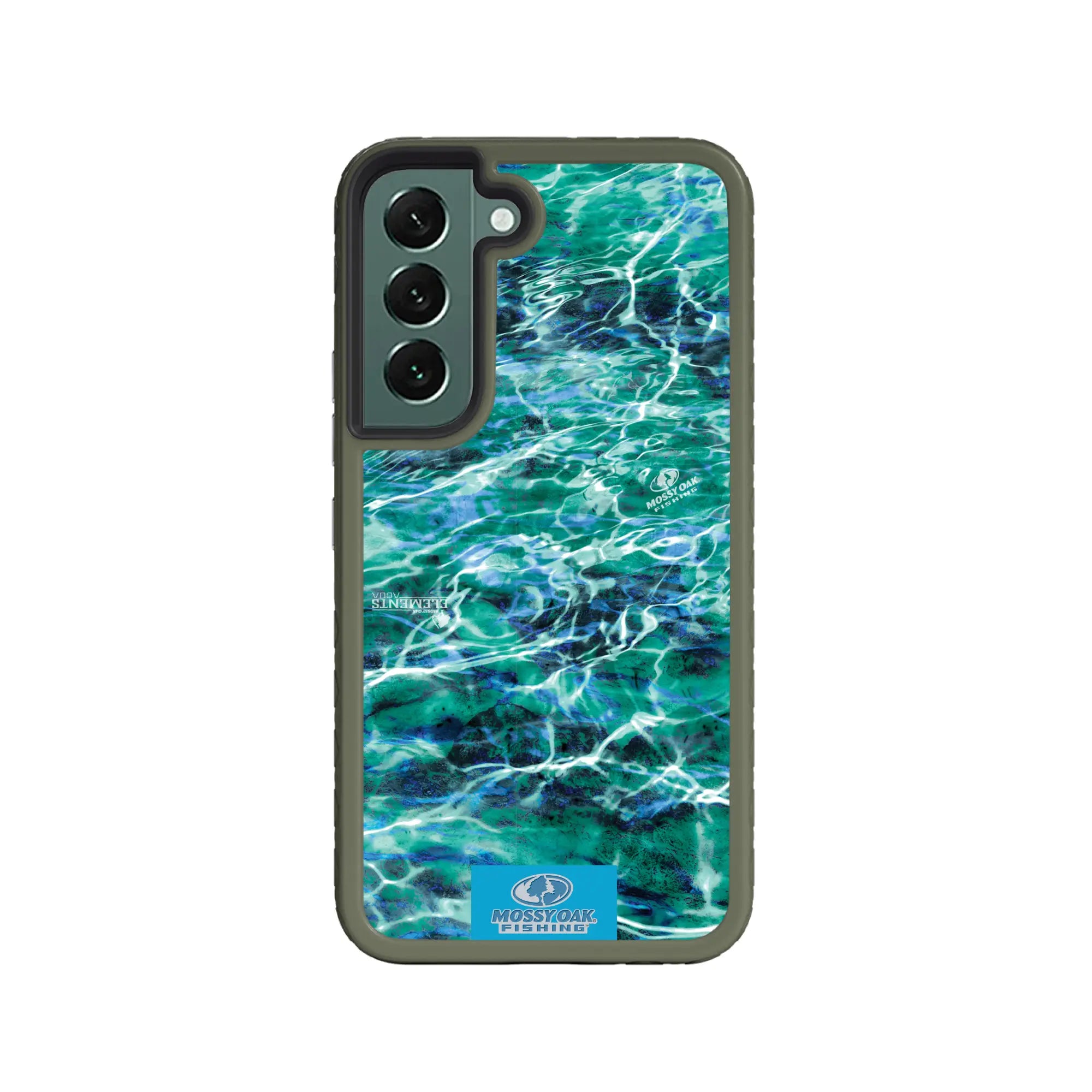 Mossy Oak Fortitude Series for Samsung Galaxy S22 PLUS 5G - Agua Seafoam - Custom Case - OliveDrabGreen - cellhelmet