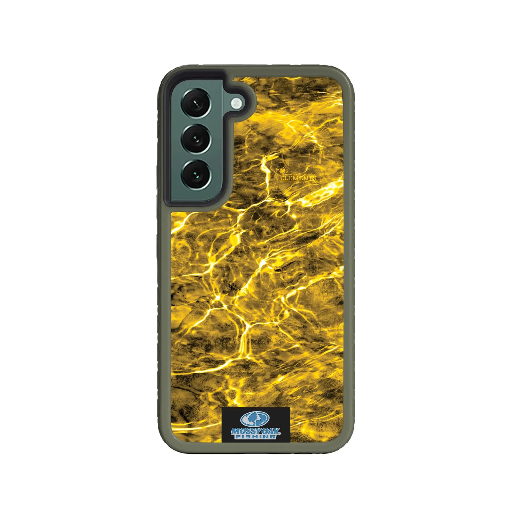 Mossy Oak Fortitude Series for Samsung Galaxy S22 PLUS 5G - Agua Yellowfin - Custom Case - OliveDrabGreen - cellhelmet
