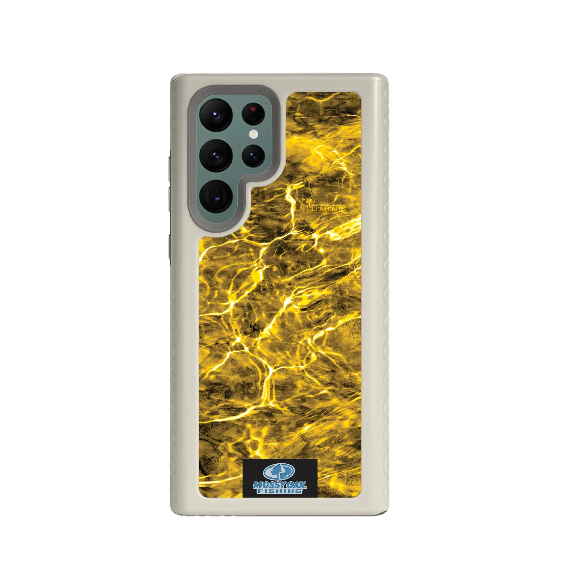 Mossy Oak Fortitude Series for Samsung Galaxy S22 ULTRA 5G - Agua Yellowfin - Custom Case - Gray - cellhelmet