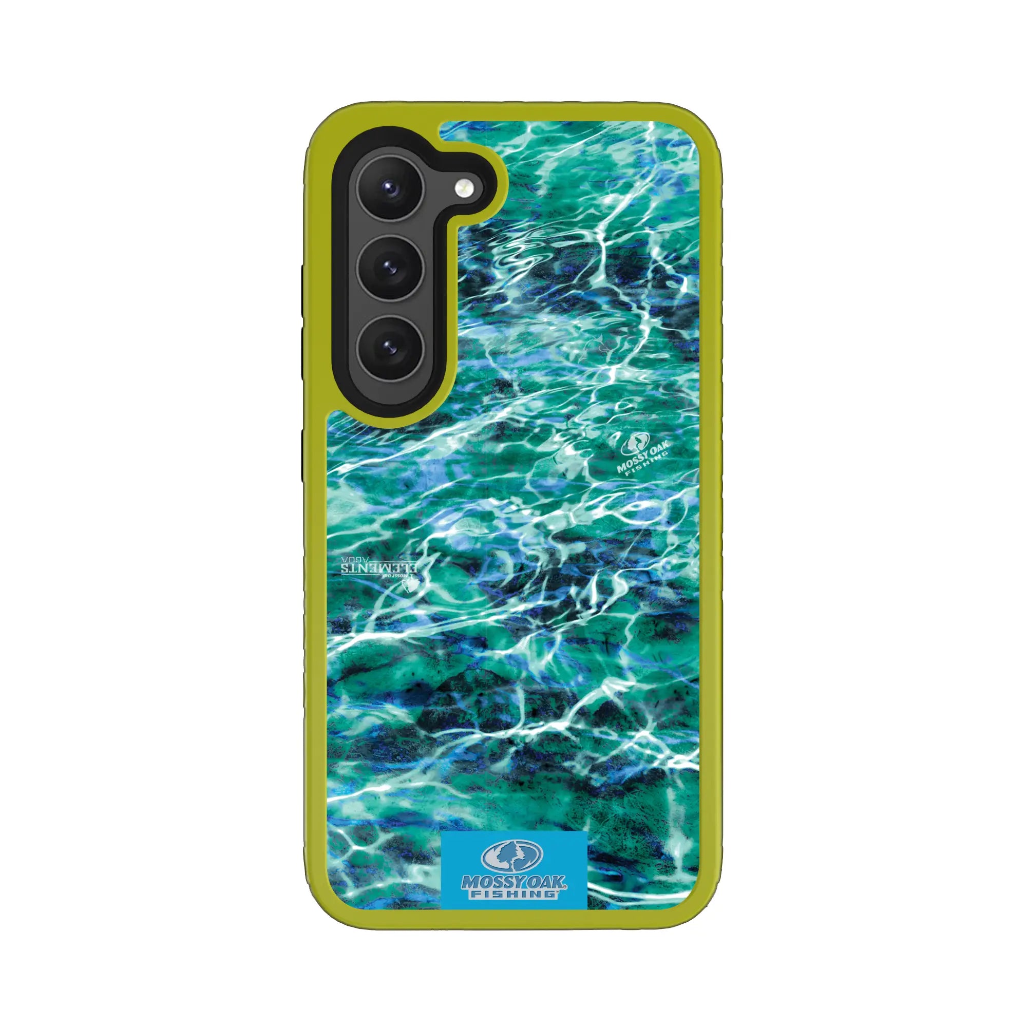 Mossy Oak Fortitude Series for Samsung Galaxy S23 - Agua Seafoam - Custom Case - ElectricLime - cellhelmet
