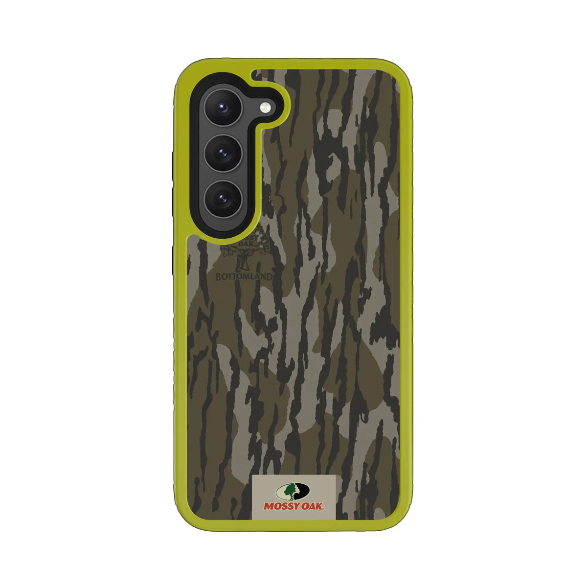 Mossy Oak Fortitude Series for Samsung Galaxy S23 - Bottomland Orig - Custom Case - ElectricLime - cellhelmet