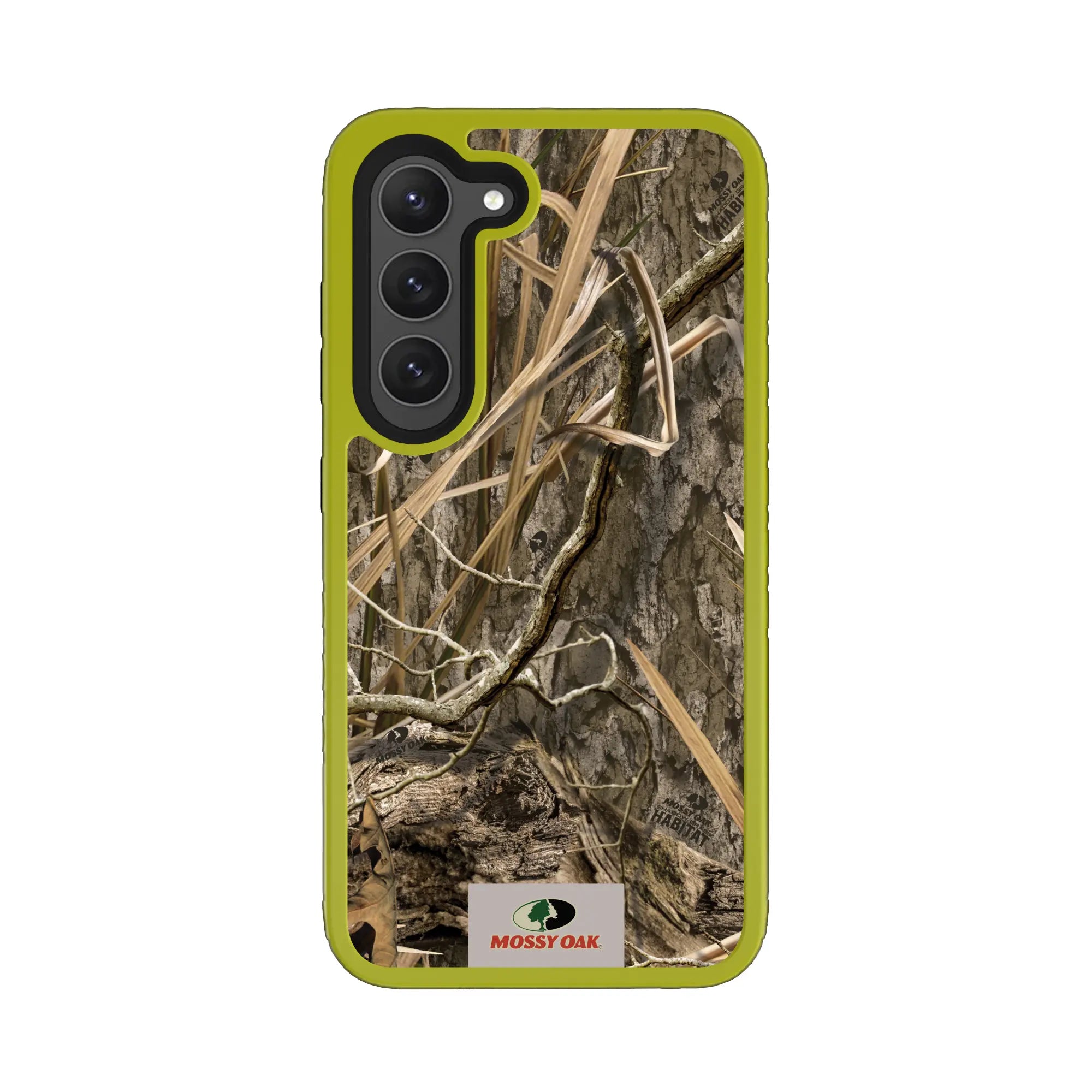 Mossy Oak Fortitude Series for Samsung Galaxy S23 - Shadow Grass - Custom Case - ElectricLime - cellhelmet