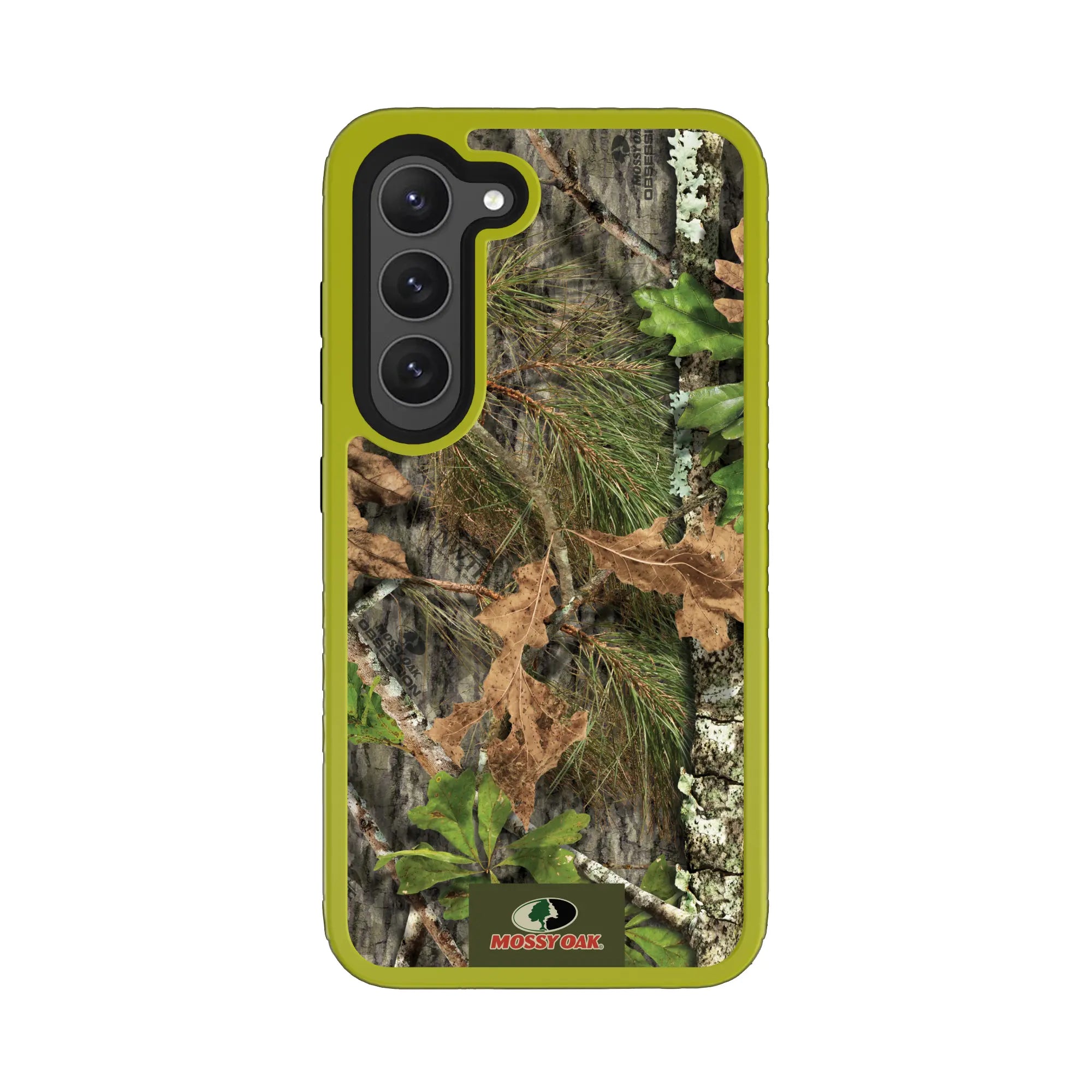 Mossy Oak Fortitude Series for Samsung Galaxy S23 Plus - Obsession - Custom Case - ElectricLime - cellhelmet