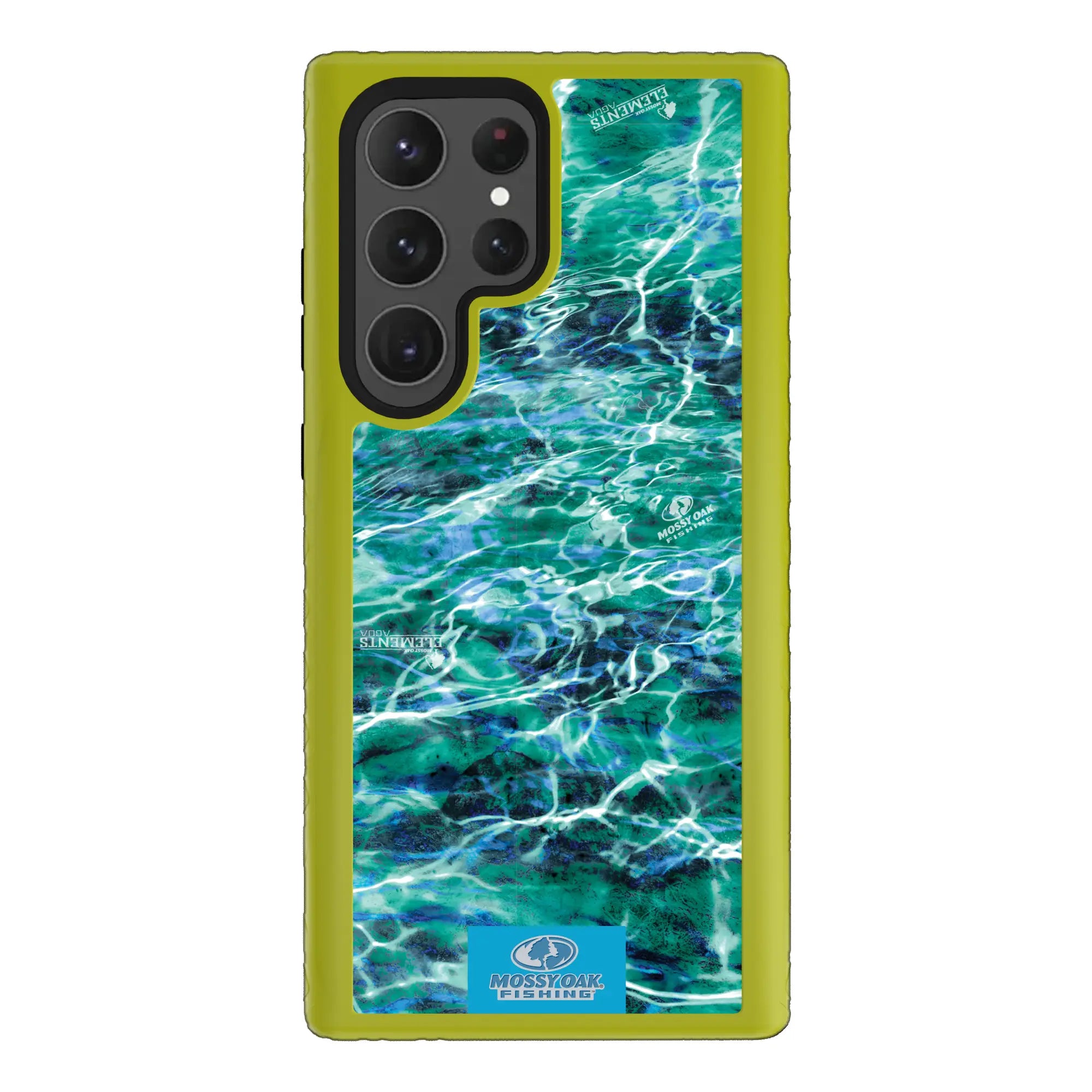 Mossy Oak Fortitude Series for Samsung Galaxy S23 Ultra - Agua Seafoam - Custom Case - ElectricLime - cellhelmet