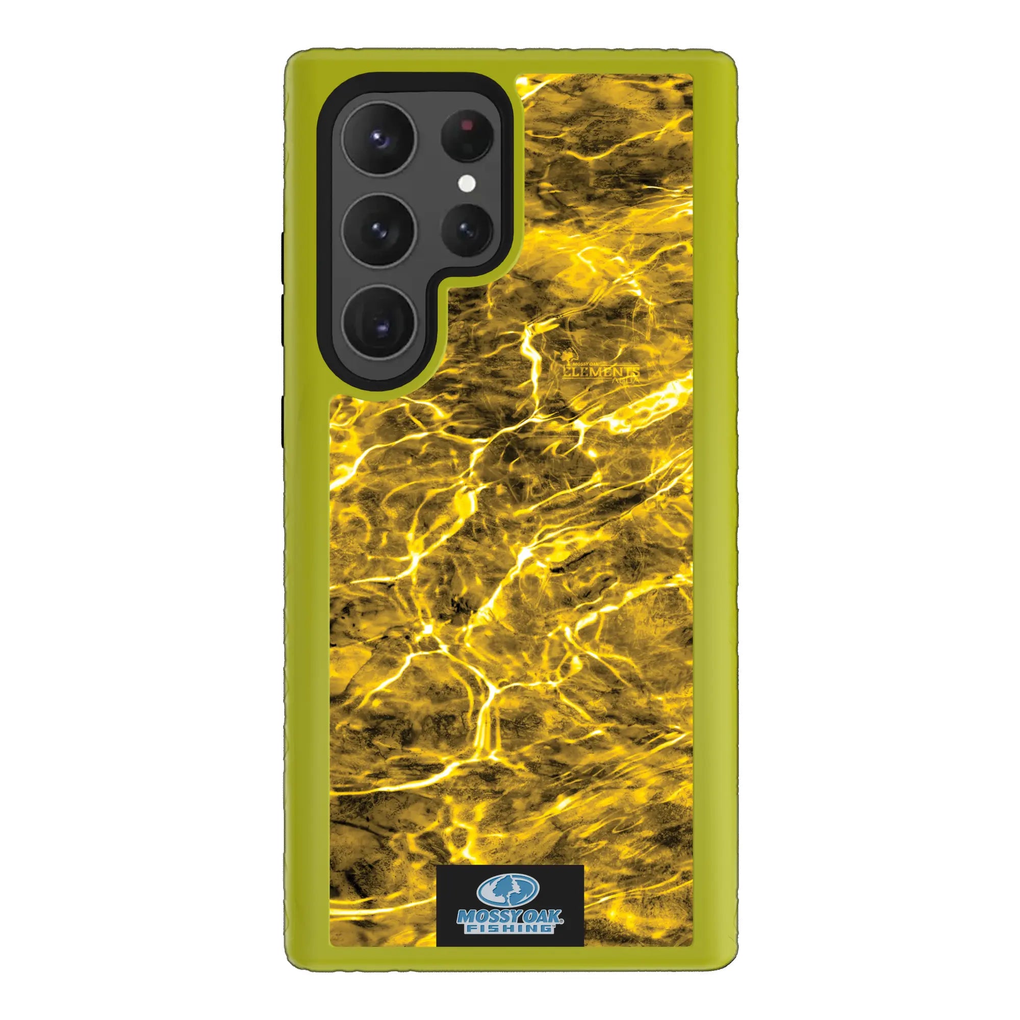 Mossy Oak Fortitude Series for Samsung Galaxy S23 Ultra - Agua Yellowfin - Custom Case - ElectricLime - cellhelmet
