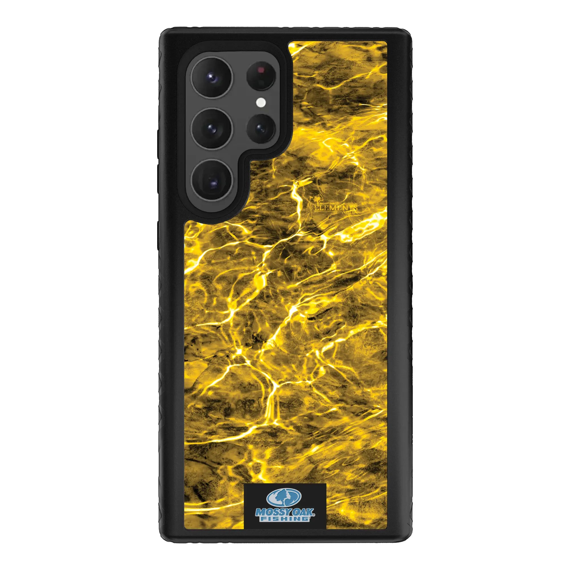 Mossy Oak Fortitude Series for Samsung Galaxy S23 Ultra - Agua Yellowfin - Custom Case - OnyxBlack - cellhelmet