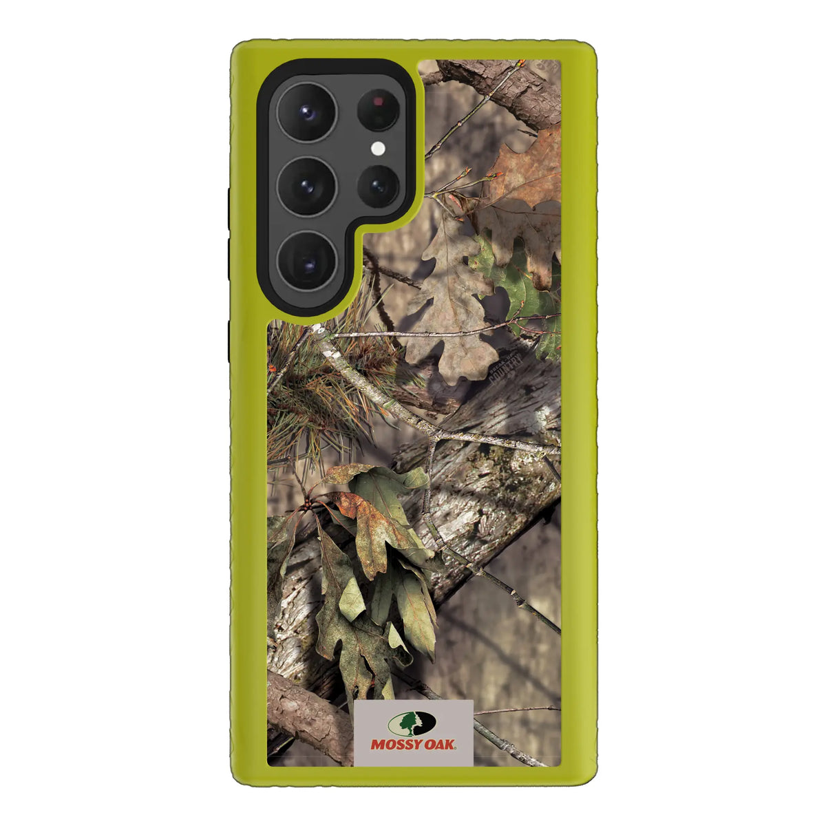 Mossy Oak Fortitude Series for Samsung Galaxy S23 Ultra - Breakup Country - Custom Case - ElectricLime - cellhelmet