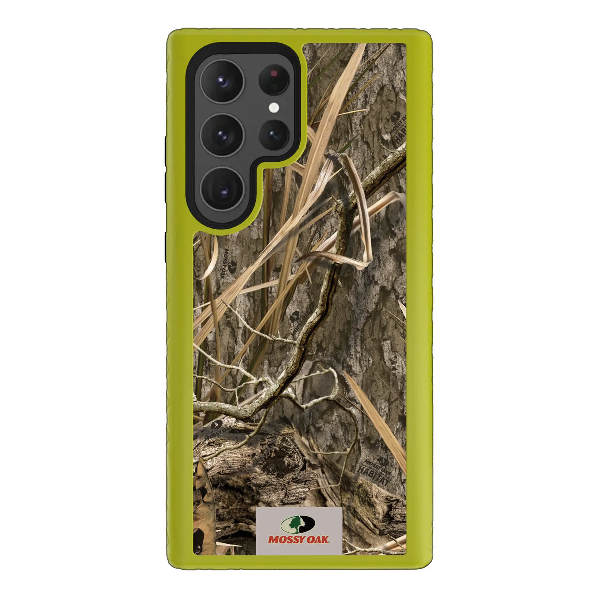 Mossy Oak Fortitude Series for Samsung Galaxy S23 Ultra - Shadow Grass - Custom Case - ElectricLime - cellhelmet