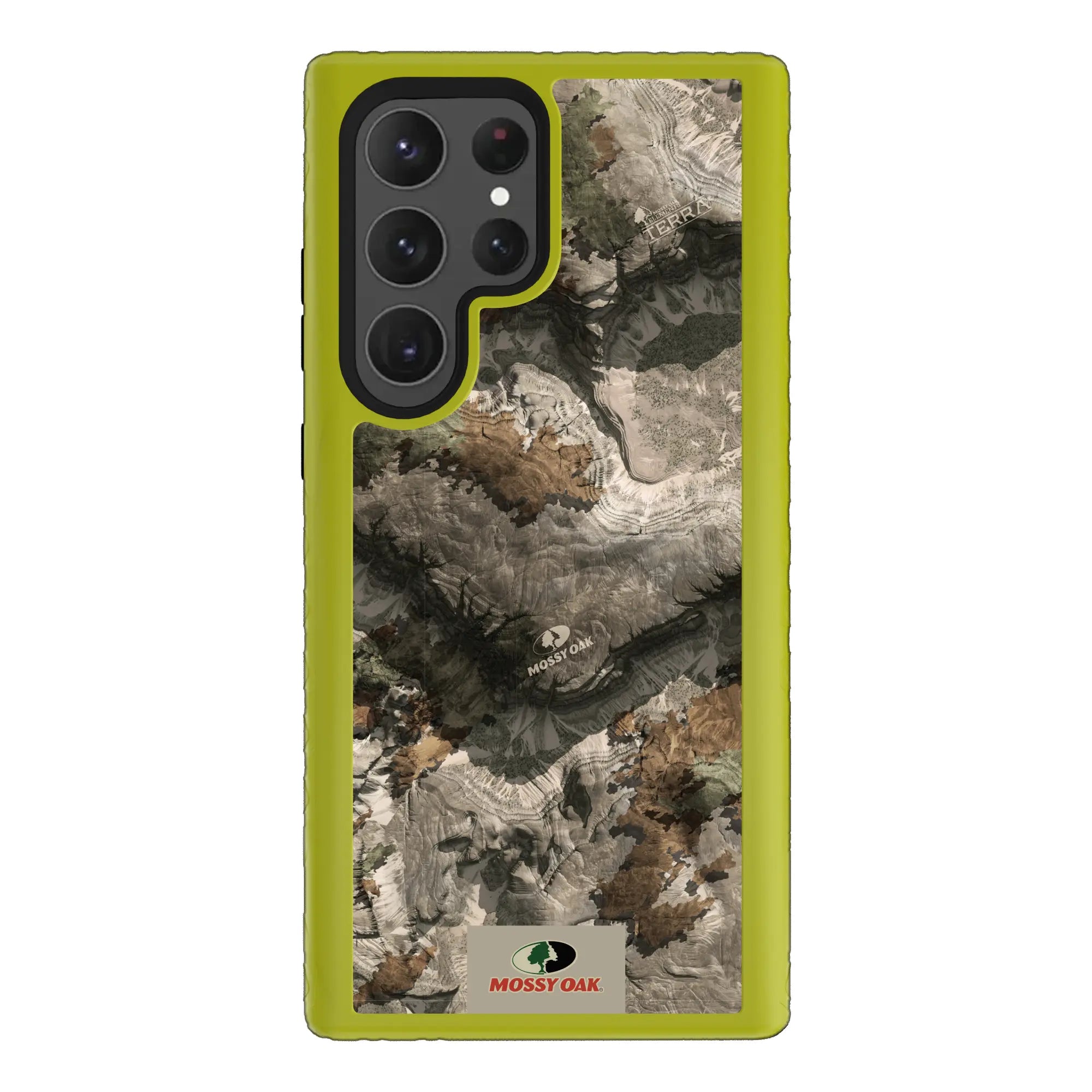 Mossy Oak Fortitude Series for Samsung Galaxy S23 Ultra - Terra Gila - Custom Case - ElectricLime - cellhelmet