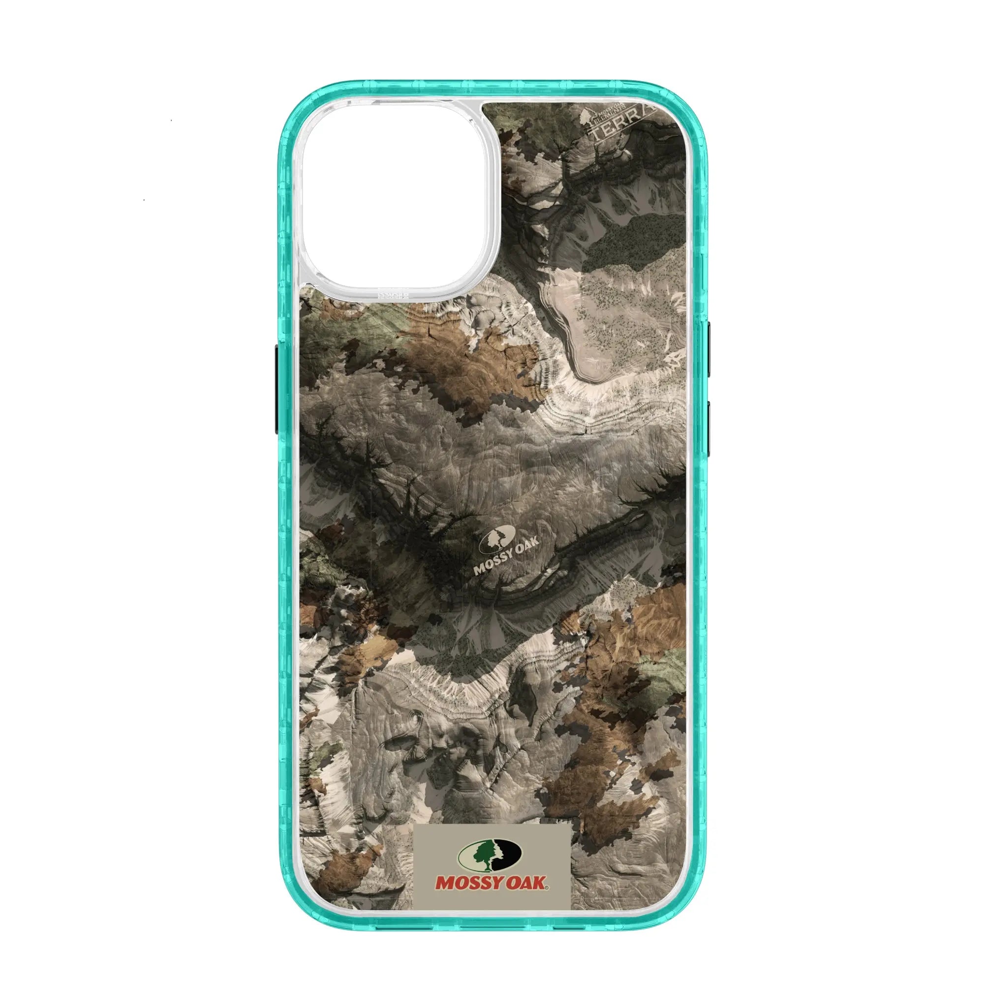Mossy Oak Magnitude Series for Apple iPhone 14 Plus  - Terra Gila - Custom Case - SeafoamGreen - cellhelmet