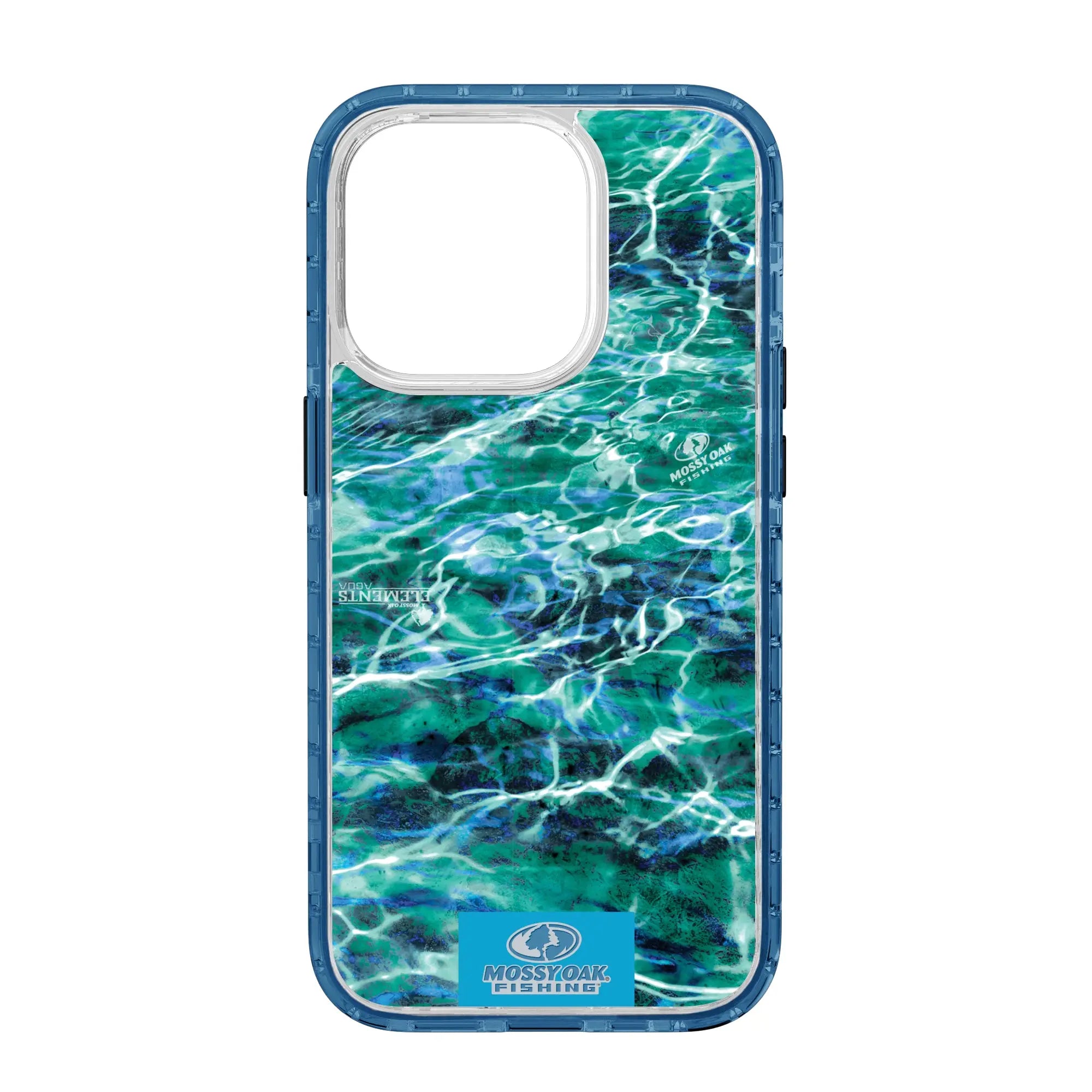 Mossy Oak Magnitude Series for Apple iPhone 14 Pro  - Agua Seafoam - Custom Case - DeepSeaBlue - cellhelmet