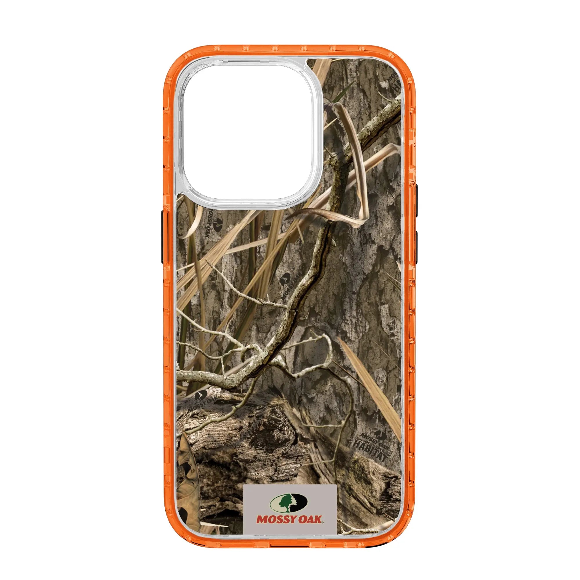 Mossy Oak Magnitude Series for Apple iPhone 14 Pro  - Shadow Grass - Custom Case - BlazeOrange - cellhelmet
