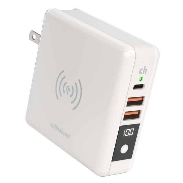 Multi-Charge Pro: 8K mAh Power Bank and Qi Wireless Charger w/ Type C