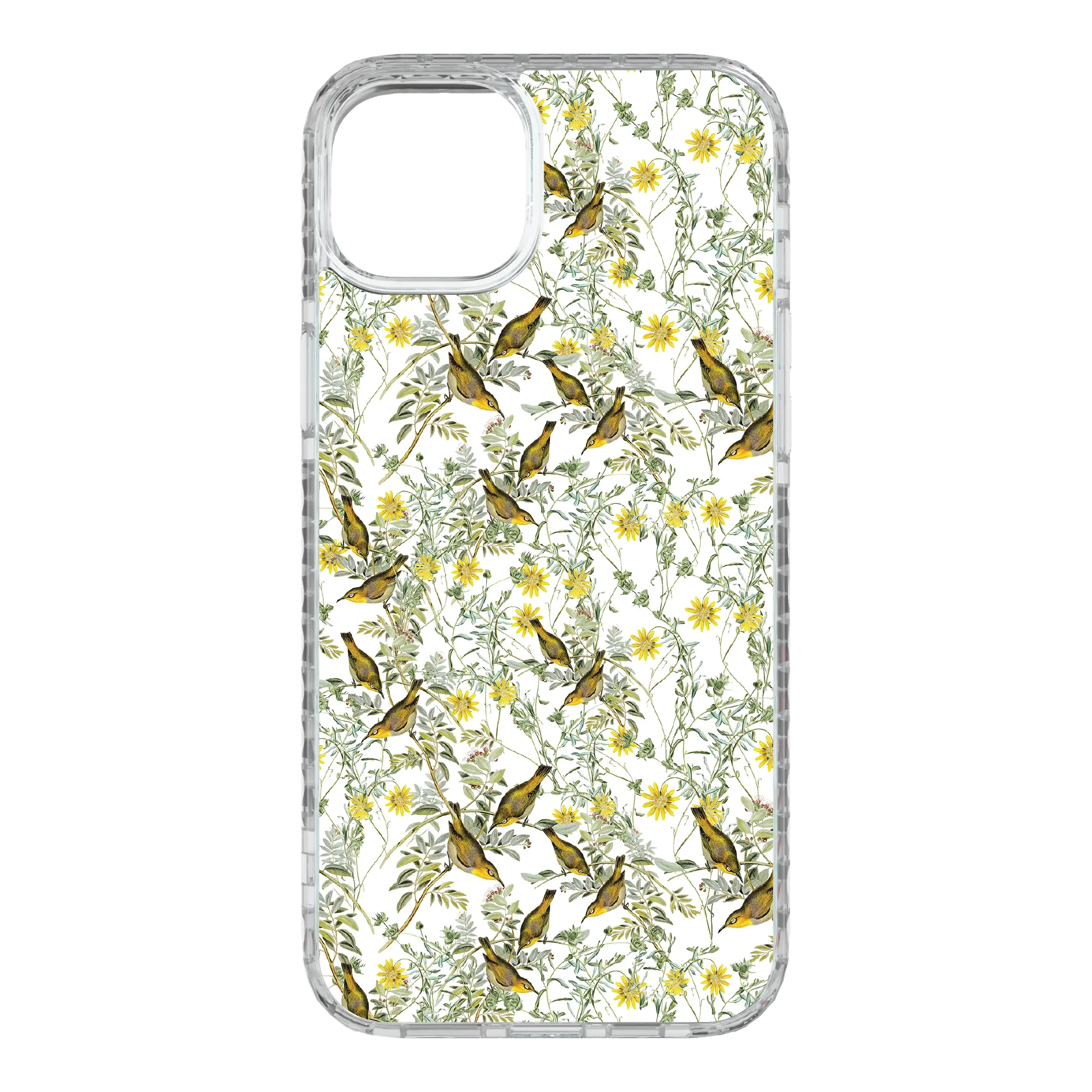 Apple-iPhone-15-Plus-Crystal-Clear Nashville Warbler | Protective MagSafe Case | Birds and Bees Series for Apple iPhone 15 Series cellhelmet cellhelmet