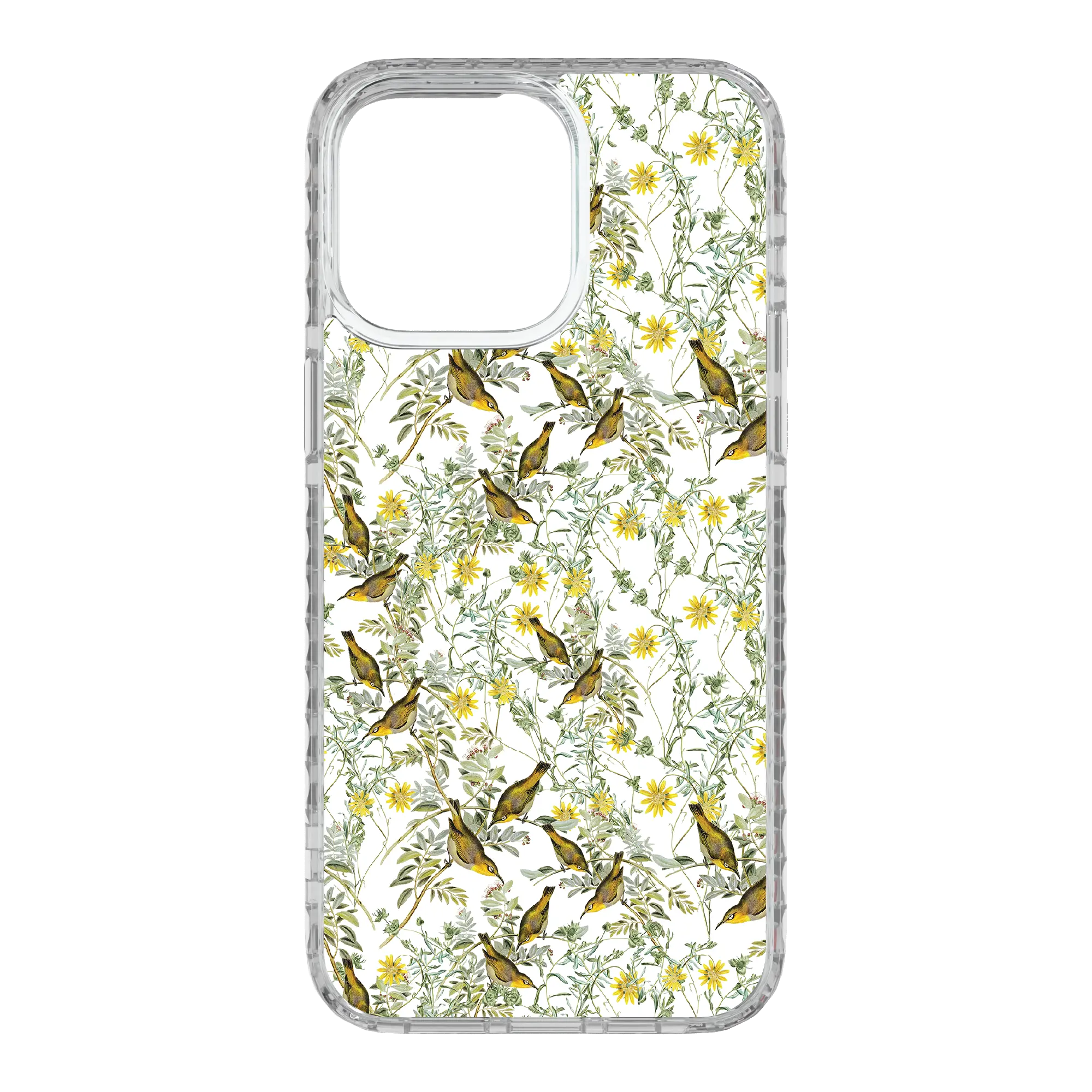 Apple-iPhone-15-Pro-Max-Crystal-Clear Nashville Warbler | Protective MagSafe Case | Birds and Bees Series for Apple iPhone 15 Series cellhelmet cellhelmet