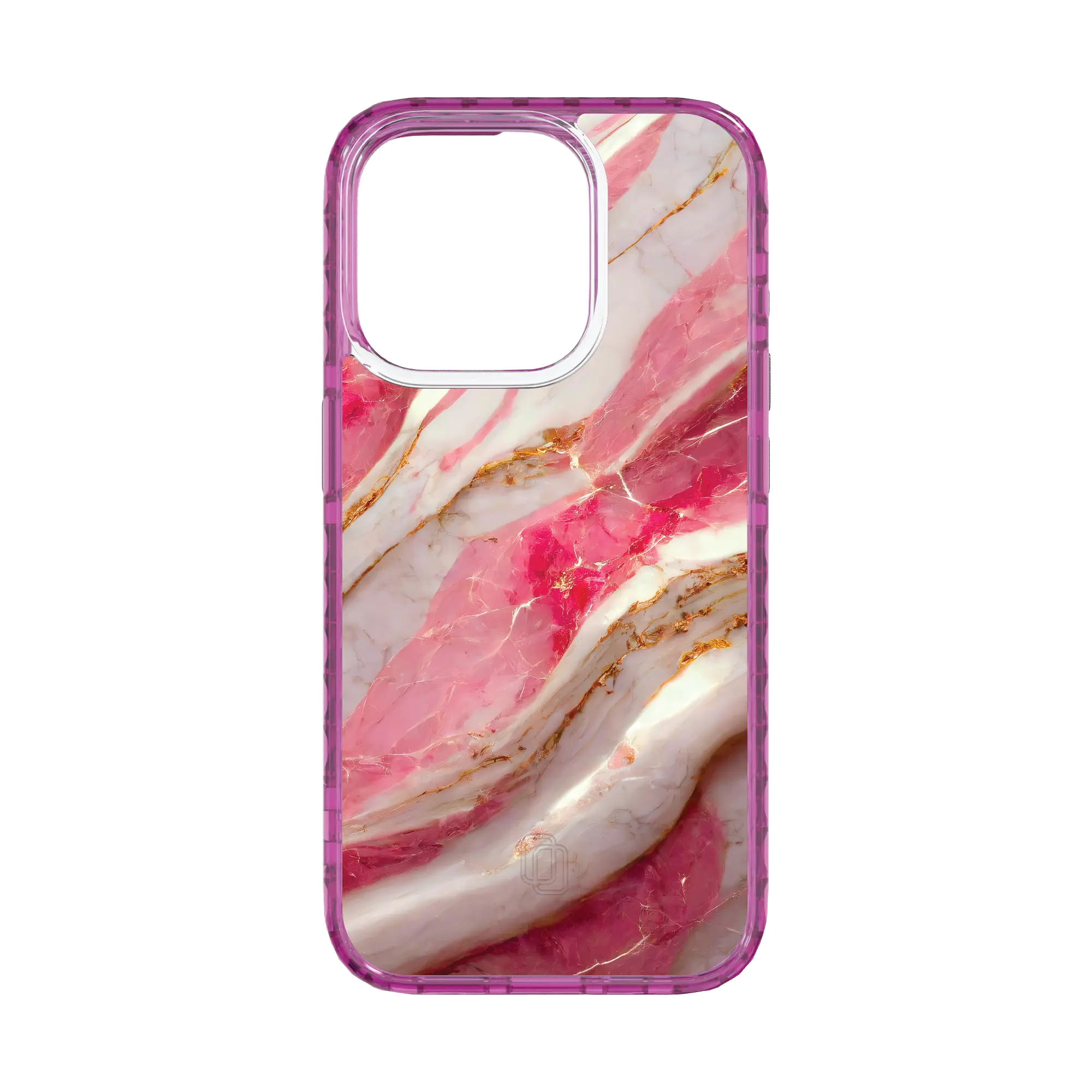 Apple-iPhone-15-Pro-Vivid-Magenta New Dawn | Protective MagSafe Pink Marble Case | Marble Stone Collection for Apple iPhone 15 Series cellhelmet cellhelmet