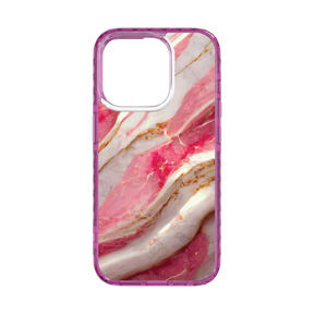 Apple-iPhone-15-Pro-Vivid-Magenta New Dawn | Protective MagSafe Pink Marble Case | Marble Stone Collection for Apple iPhone 15 Series cellhelmet cellhelmet
