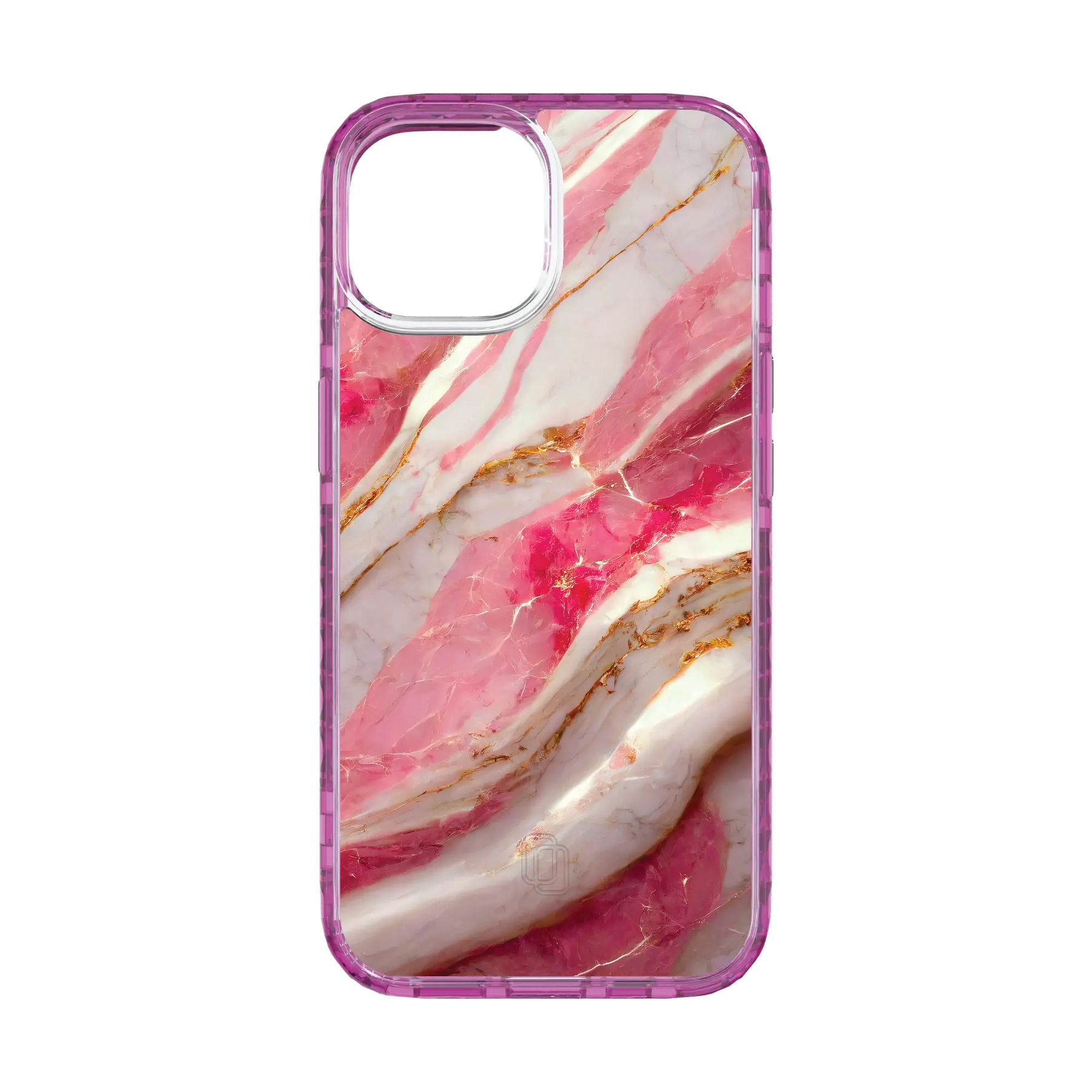Apple-iPhone-15-Vivid-Magenta New Dawn | Protective MagSafe Pink Marble Case | Marble Stone Collection for Apple iPhone 15 Series cellhelmet cellhelmet